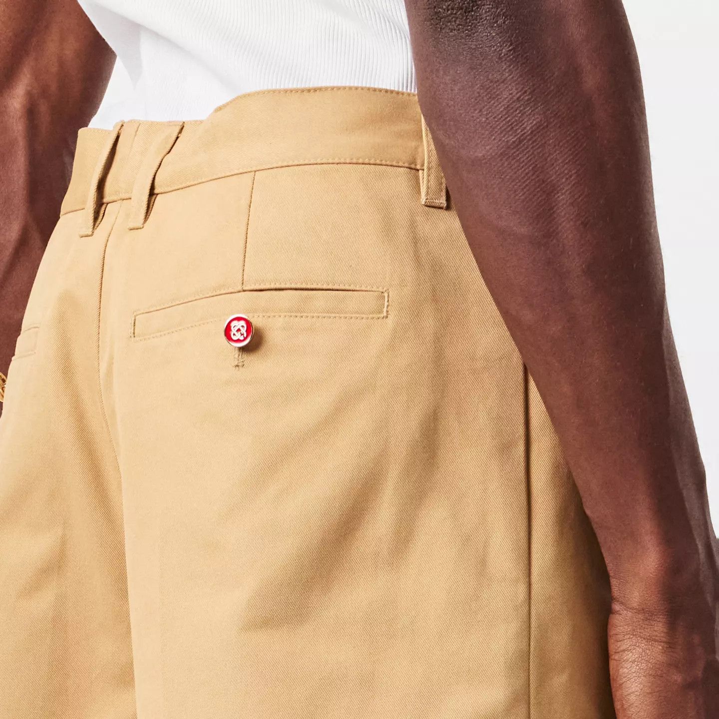 Casablanca o1g2r1mq0426 Tailored Chino Shorts in Beige Size US 32 / EU 48 - 5 Thumbnail