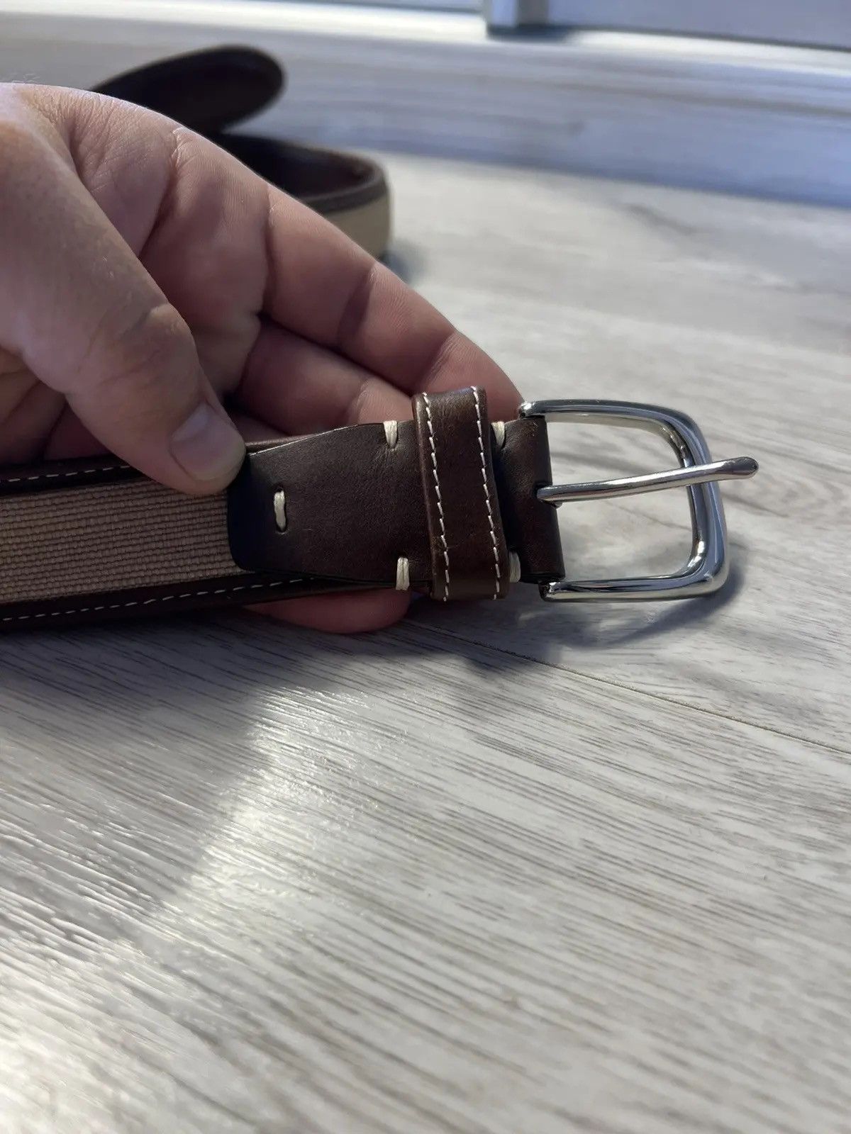 Orvis Orvis Luxury Leather Brown Belt Big Size Size ONE SIZE - 4 Thumbnail