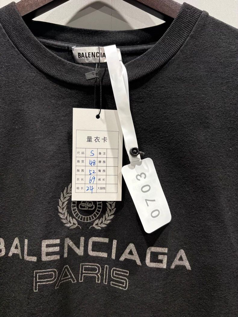 Balenciaga Balenciaga Crown Short Sleeve T-Shirt Size US S / EU 44-46 / 1 - 5 Thumbnail