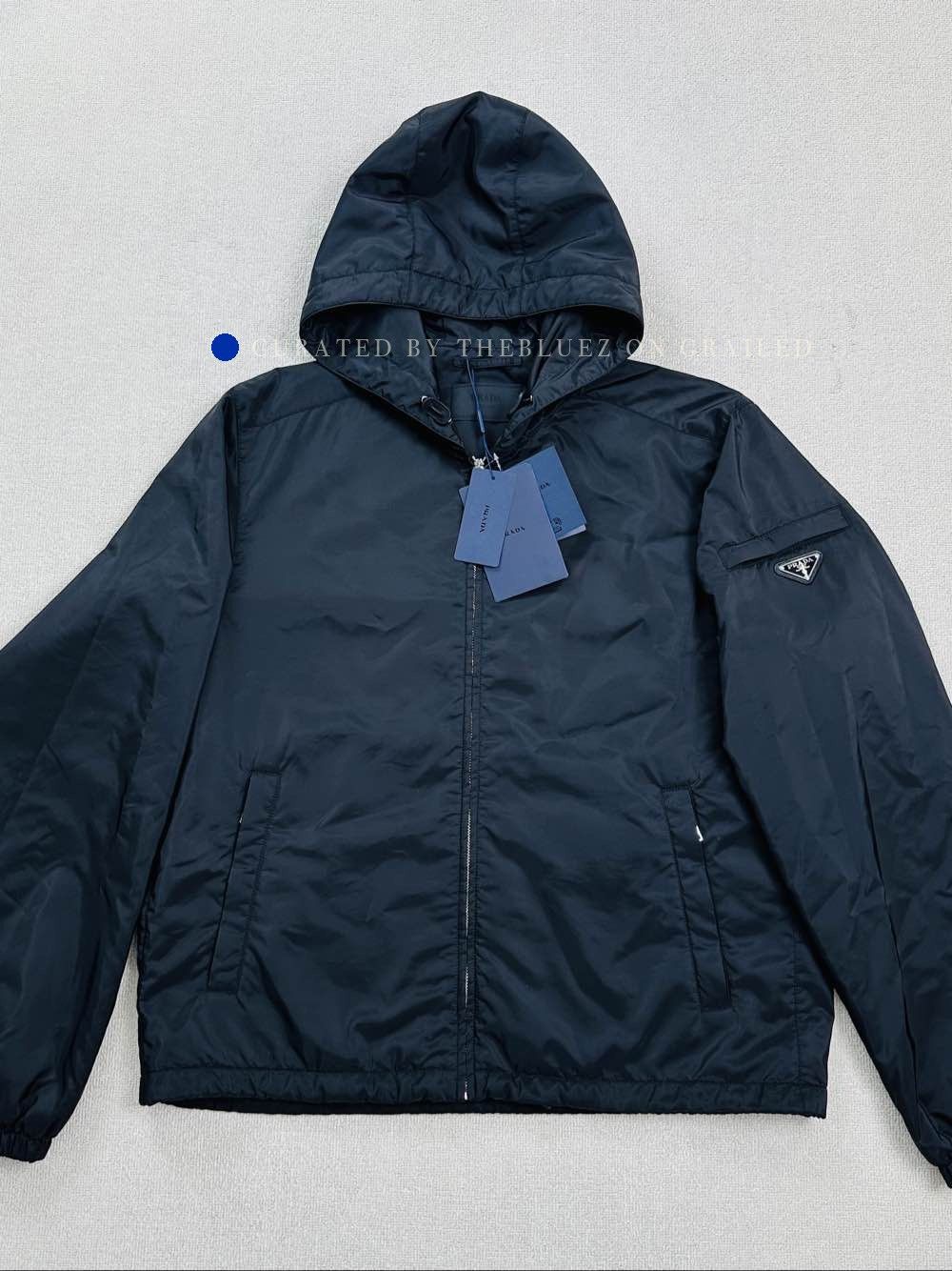 Prada Hooded Lightweight Jacket in Black Size US XXL / EU 58 / 5 - 1 Thumbnail