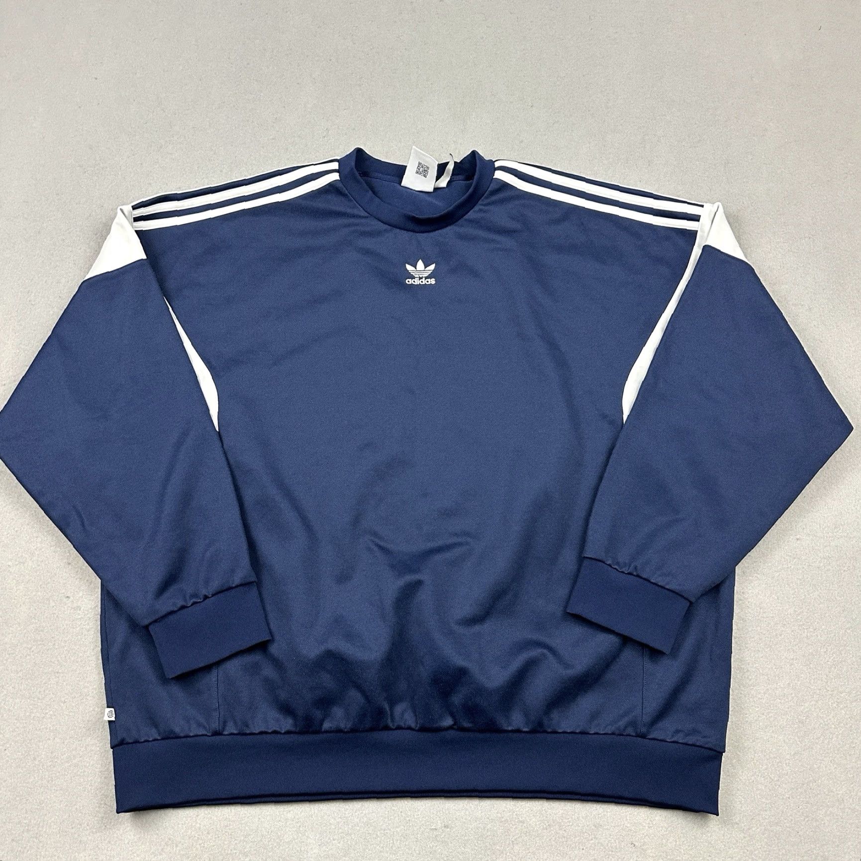 Adidas Adidas Sweatshirt Men XL Blue Pullover Center Trefoil Logo Jumper XL Size US XL / EU 56 / 4 - 2 Thumbnail