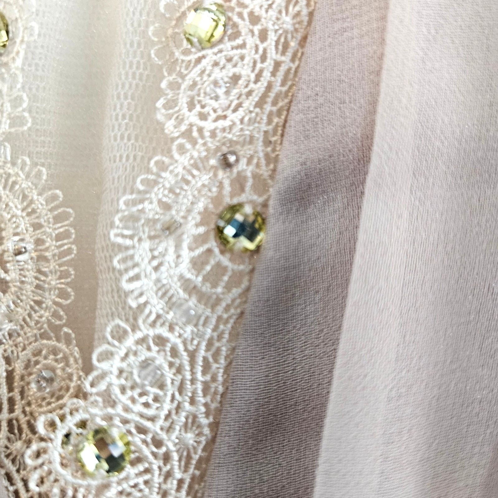 Other Alisa Pan Rhinestone Satin Waist Dress Sz. 14 Champagne Size XL / US 12-14 / IT 48-50 - 5 Thumbnail
