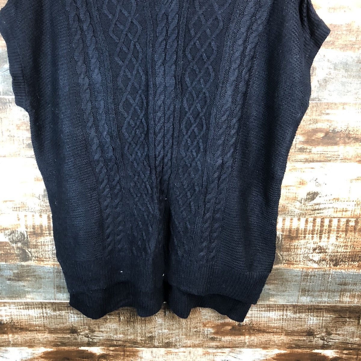 Homespun Knitwear × Japanese Brand Japanese Brand Dark Blue cable Knitwear #A1805 Size US L / EU 52-54 / 3 - 6 Thumbnail