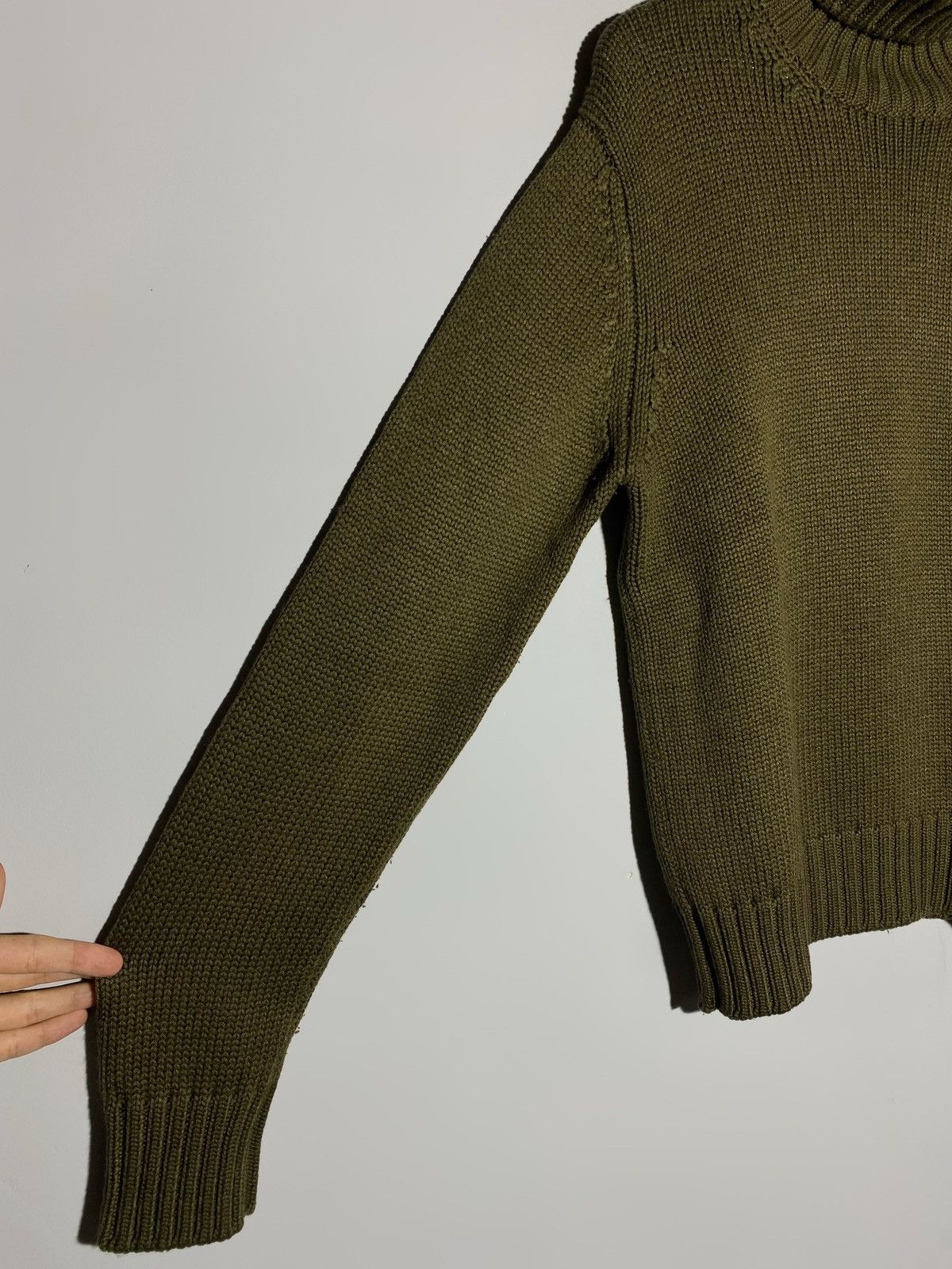 Gucci Gucci Knit Turtleneck Sweater Khaki Green Men’s Size S Size US S / EU 44-46 / 1 - 6 Thumbnail