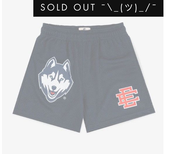 Eric Emanuel × NCAA NEW Eric Emanuel UCONN Basic Shorts Large Size US 34 / EU 50 - 2 Thumbnail