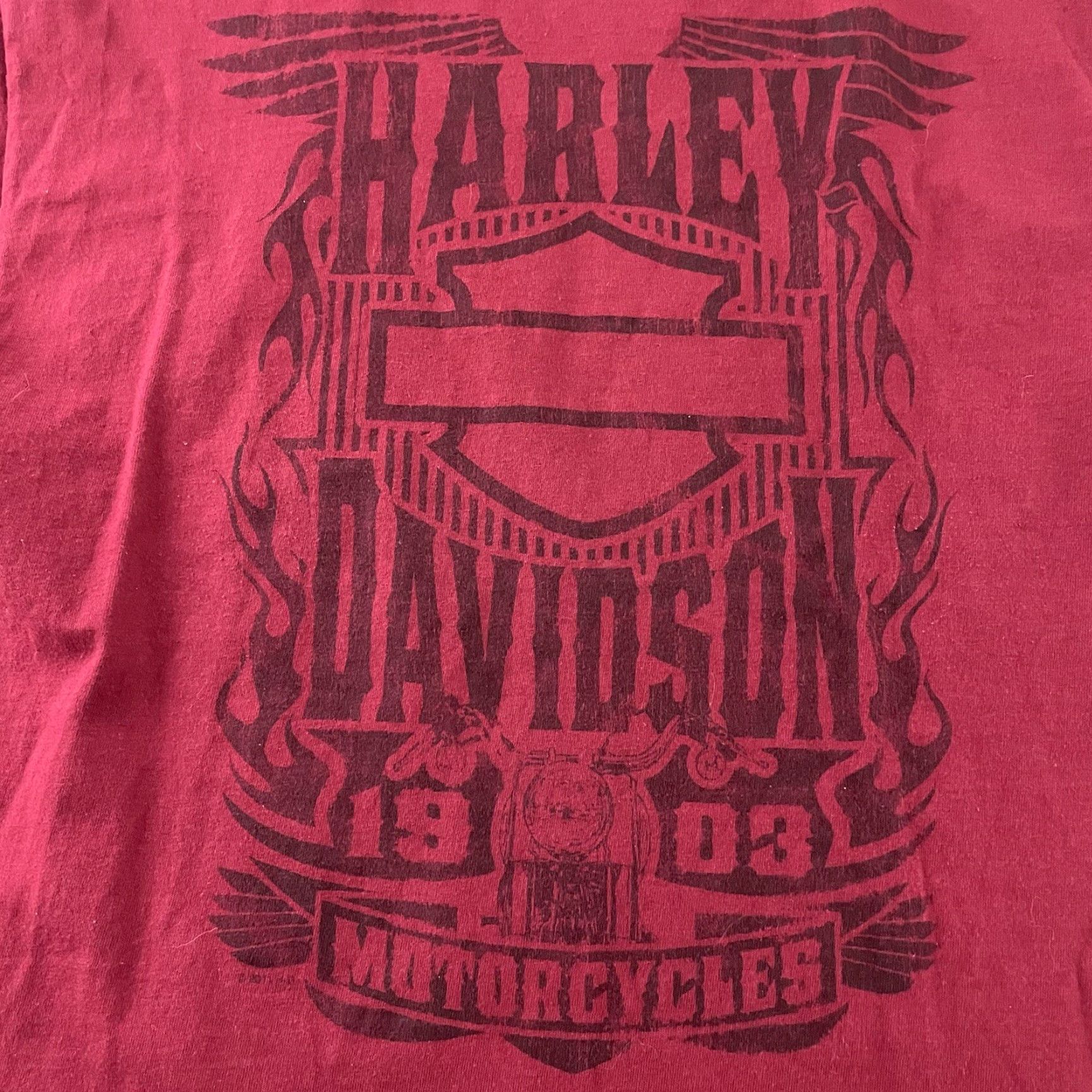 Harley Davidson Harley-Davidson Motorcycle T-Shirt Mens Large Red HD San Diego Size US L / EU 52-54 / 3 - 2 Thumbnail