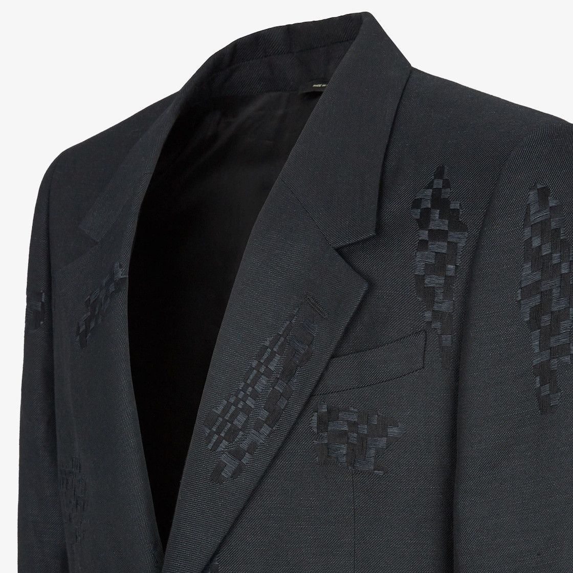 Fendi o1s1wg111025 Jacket in Black Size US XL / EU 56 / 4 - 3 Thumbnail