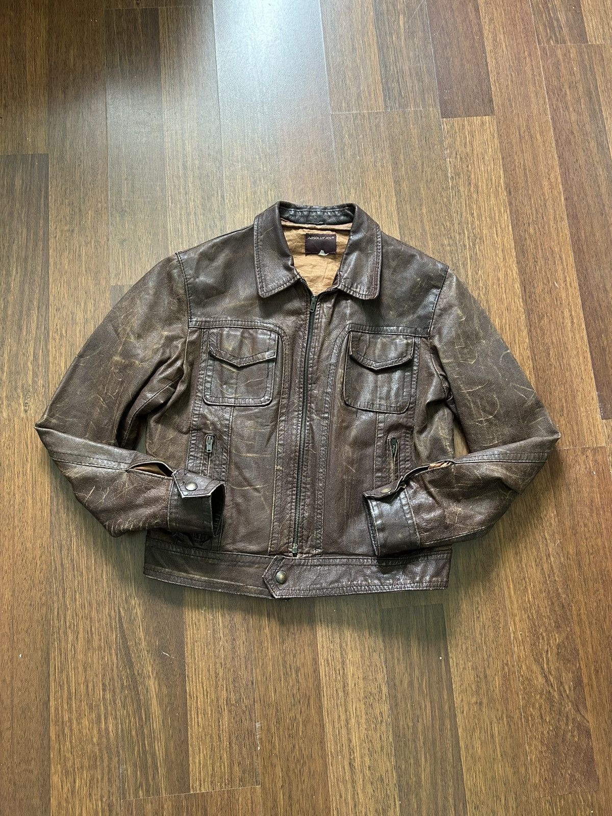 Absolut Joy Vintage Absolut Joy 80s Leather Bomber Jacket Archive Size M Size US M / EU 48-50 / 2 - 1 Thumbnail