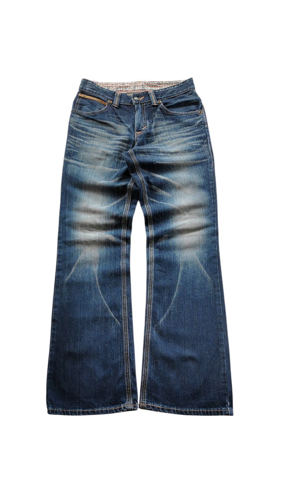 Edwin Vintage EDEdwin Flared Denim Jeans LGB Styles - Size 32x33.5 Size US 32 / EU 48 - 3 Thumbnail