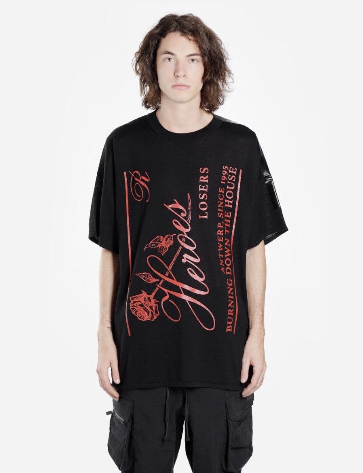 Raf Simons Raf Simons Templa 2019 Autumn/Winter Black Wool T-shirt Size US S / EU 44-46 / 1 - 3 Thumbnail