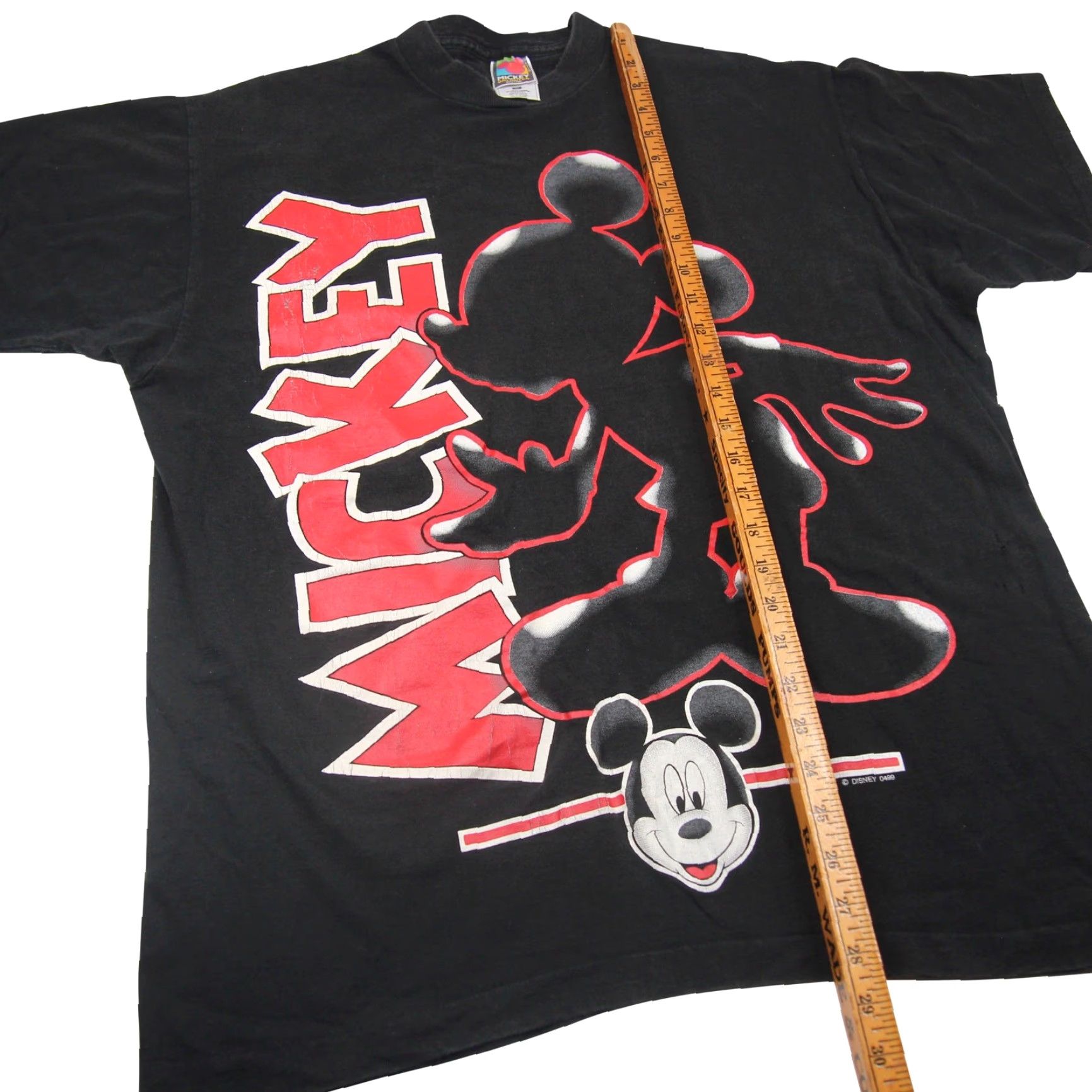 Vintage VINTAGE Mickey Mouse Mens XL T-Shirt Black Big Graphic Size US XL / EU 56 / 4 - 7 Thumbnail