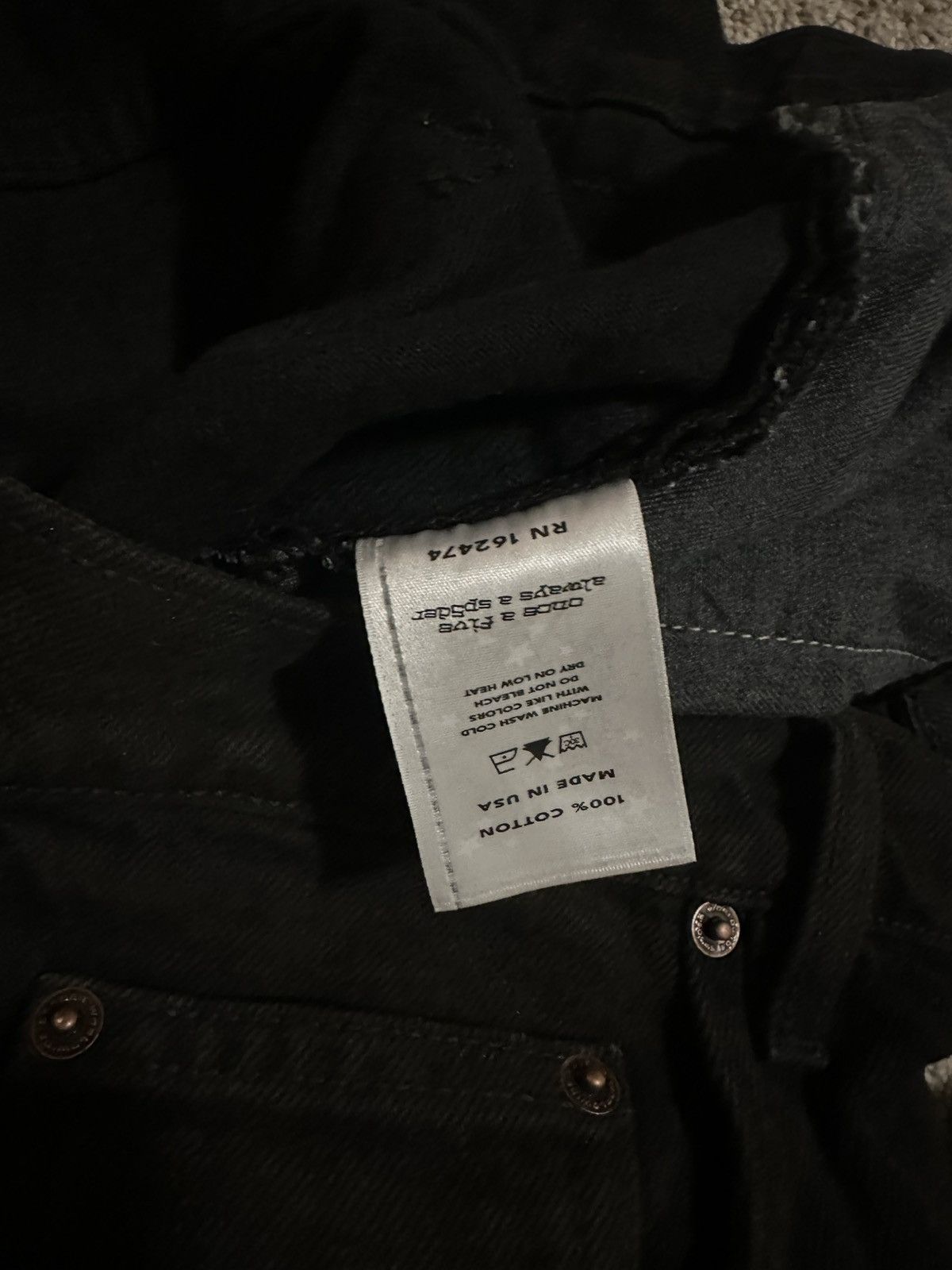 Sp5der Sp5der black denim jeans Size US 34 / EU 50 - 6 Thumbnail