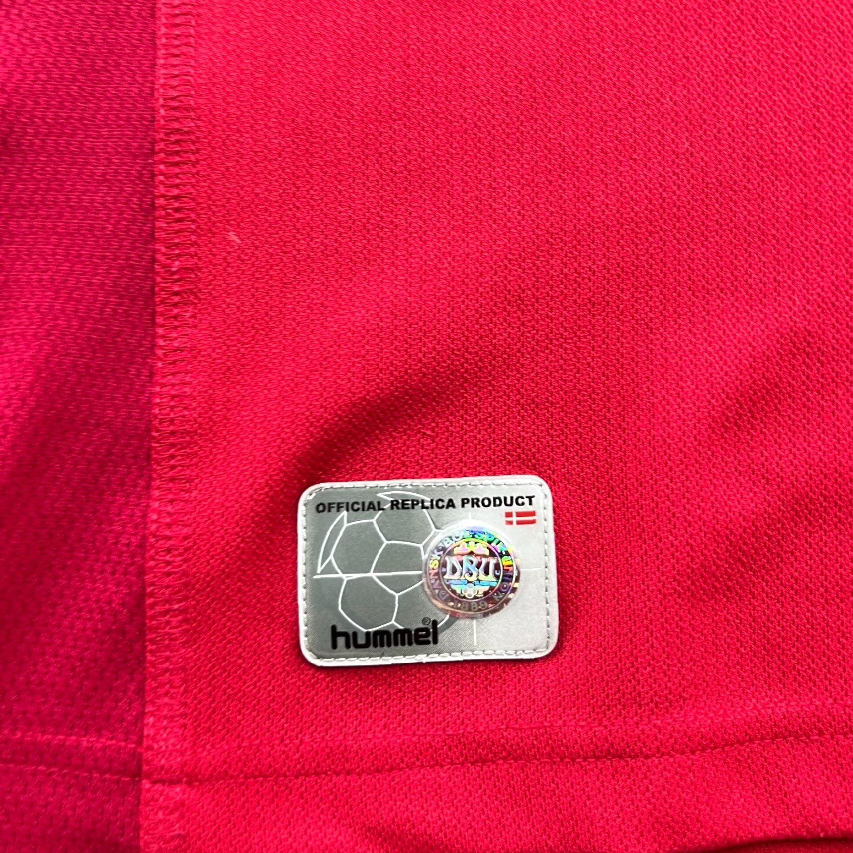 Hummel Hummel Denmark 2003 2004 Home Football Jersey Mens 2XL Red Shirt 100% Polyester Short Sleeve Athletic Quick Dry Moisture Wicking Size US XXL / EU 58 / 5 - 3 Thumbnail