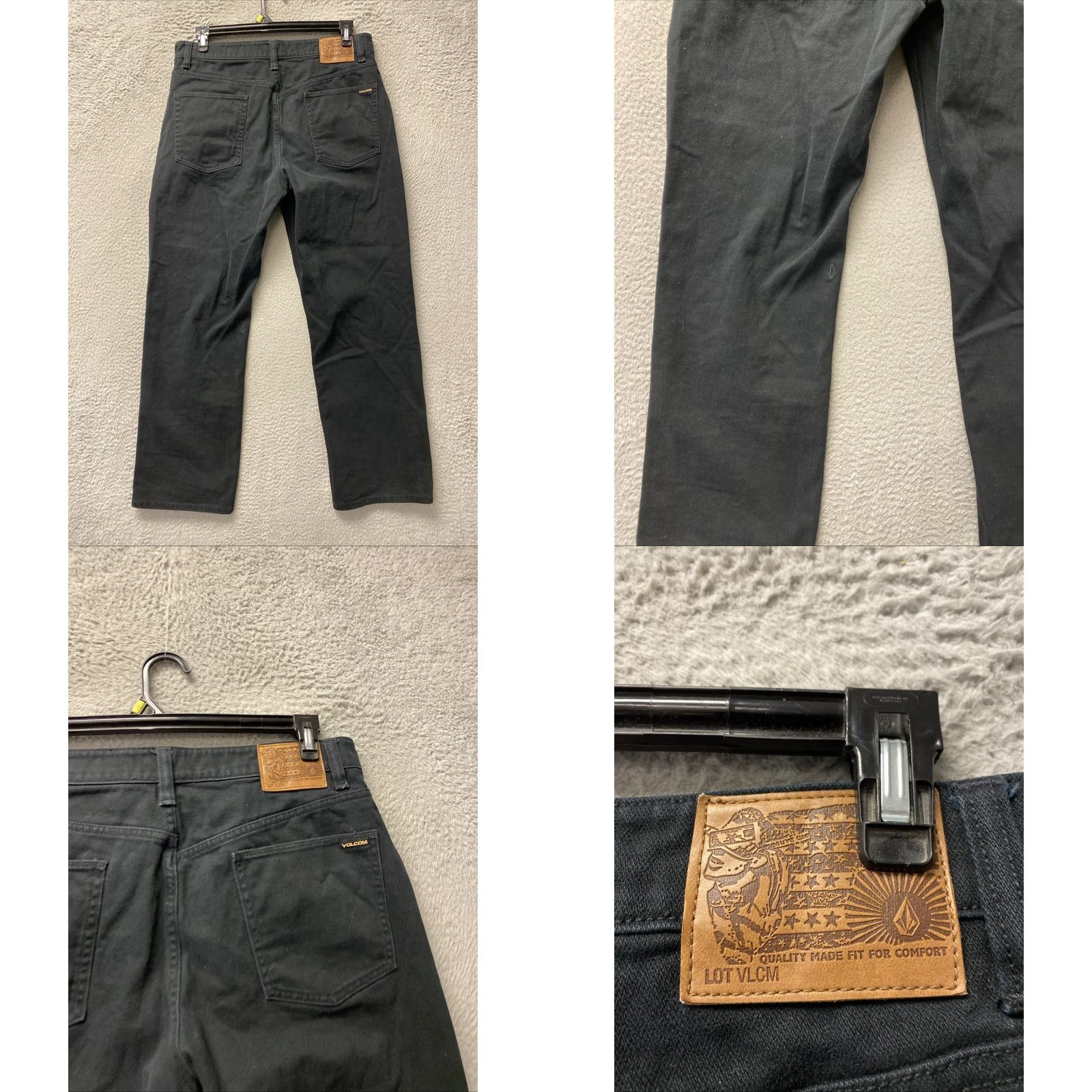 Volcom Volcom Jeans Men’s 33x32 Black Regular Straight Jeans Pants /0587 Size US 33 - 8 Thumbnail