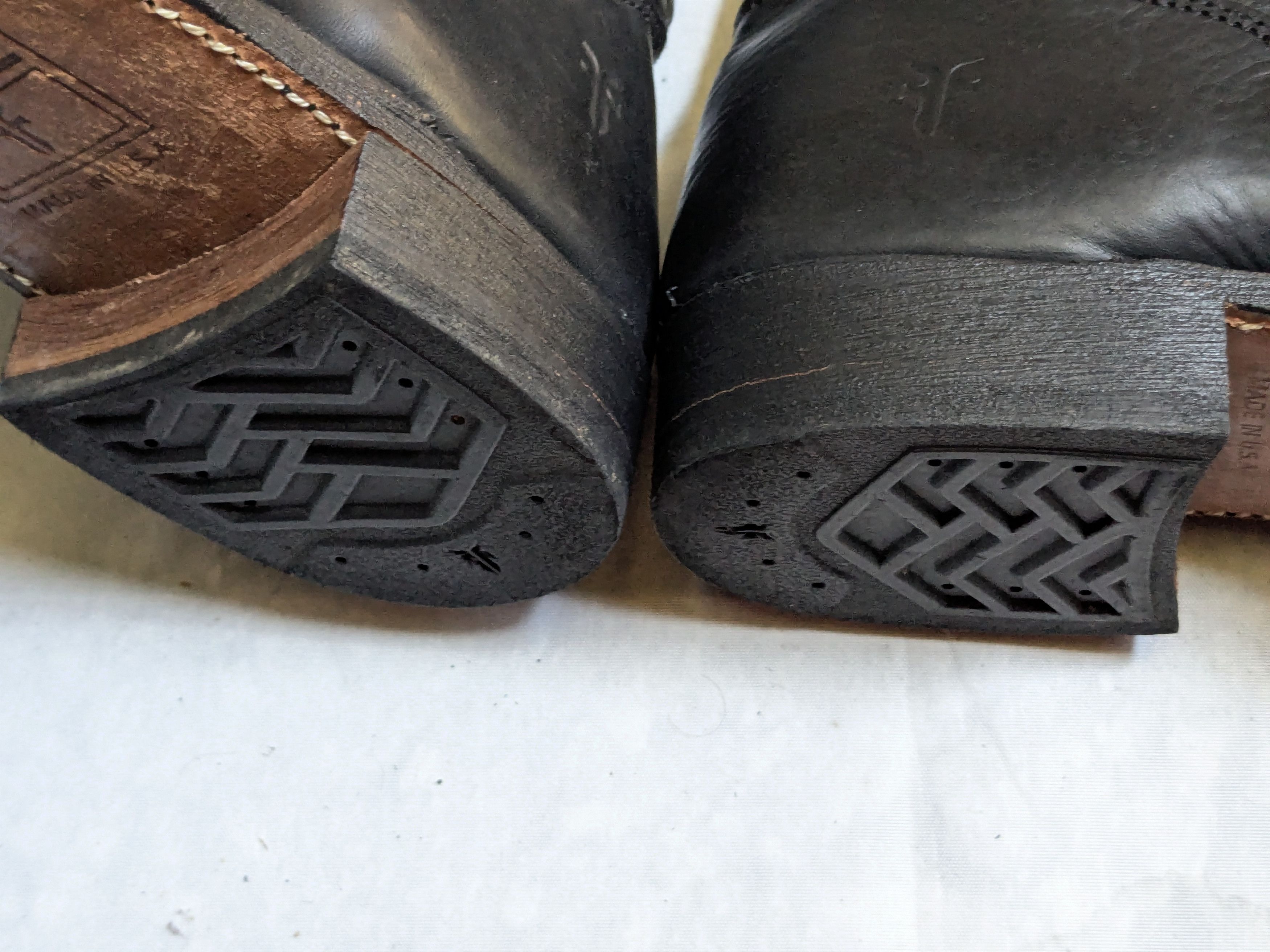 Frye Frye Engineer Boots Black 13 M Leather Buckle Strap USA Size US 13 / EU 46 - 18 Thumbnail