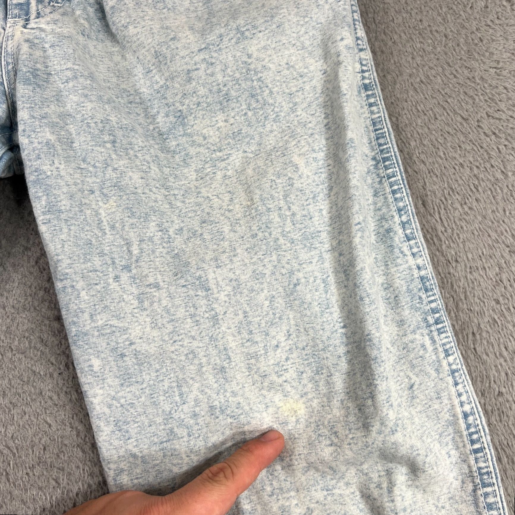 Lee VINTAGE Lee Jeans Juniors 9 Medium Blue Acid Wash High Rise 80s Tapered Denim Women Size 30" / US 8 / IT 44 - 4 Thumbnail