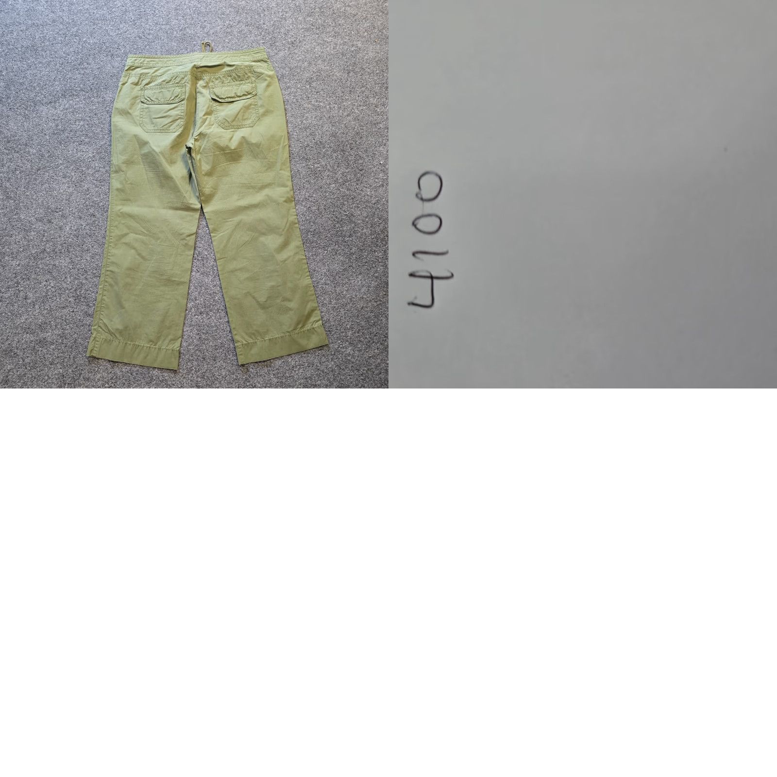 J.Crew J.CREW Pants Womens Size 4 Green Wide-Leg Cropped Drawstring Casual Y2K Size 27" / US 4 / IT 40 - 8 Thumbnail