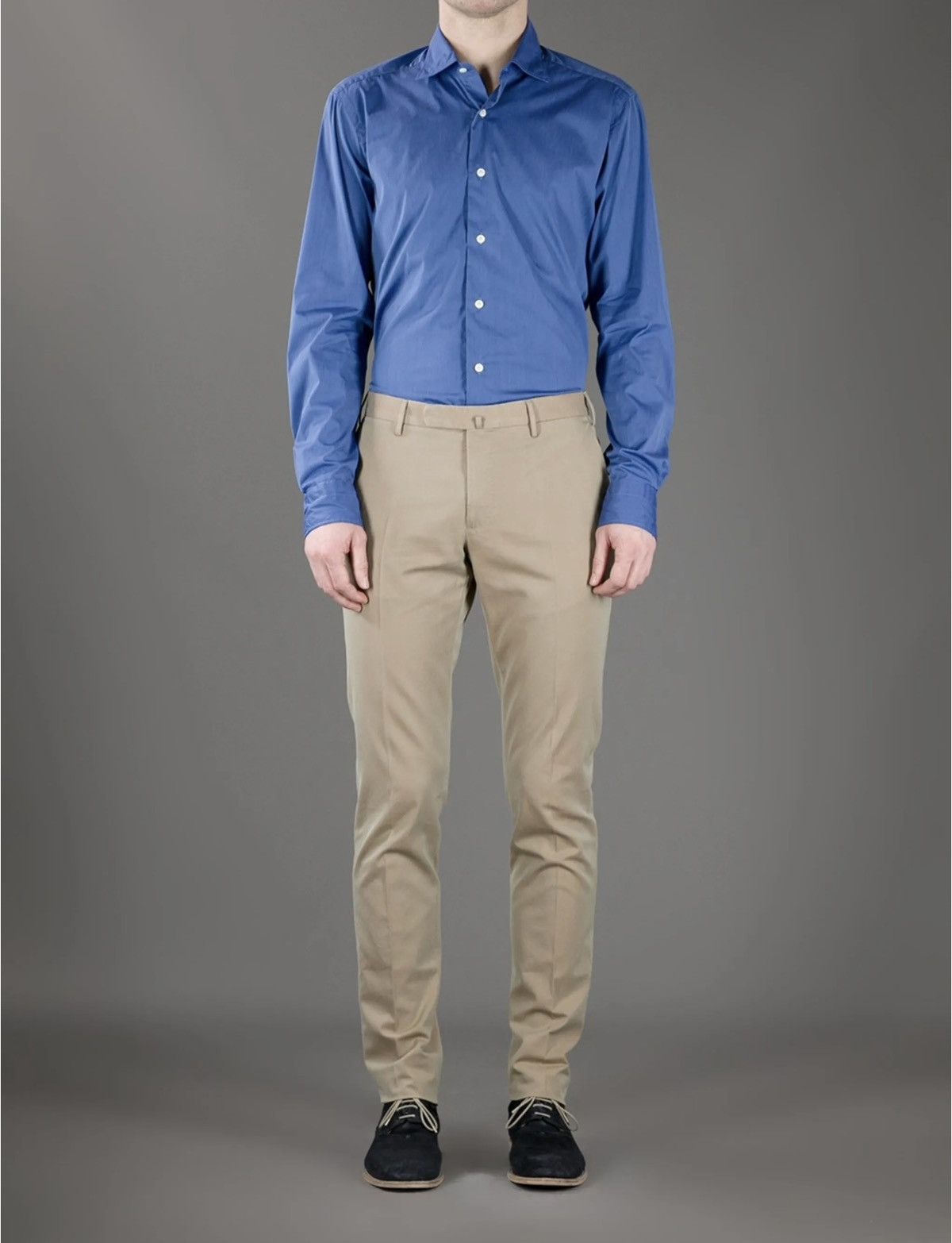 Incotex Men’s INCOTEX Slim Fit KhakiTrouser Sz 48 / US 32 Size 38S - 3 Thumbnail