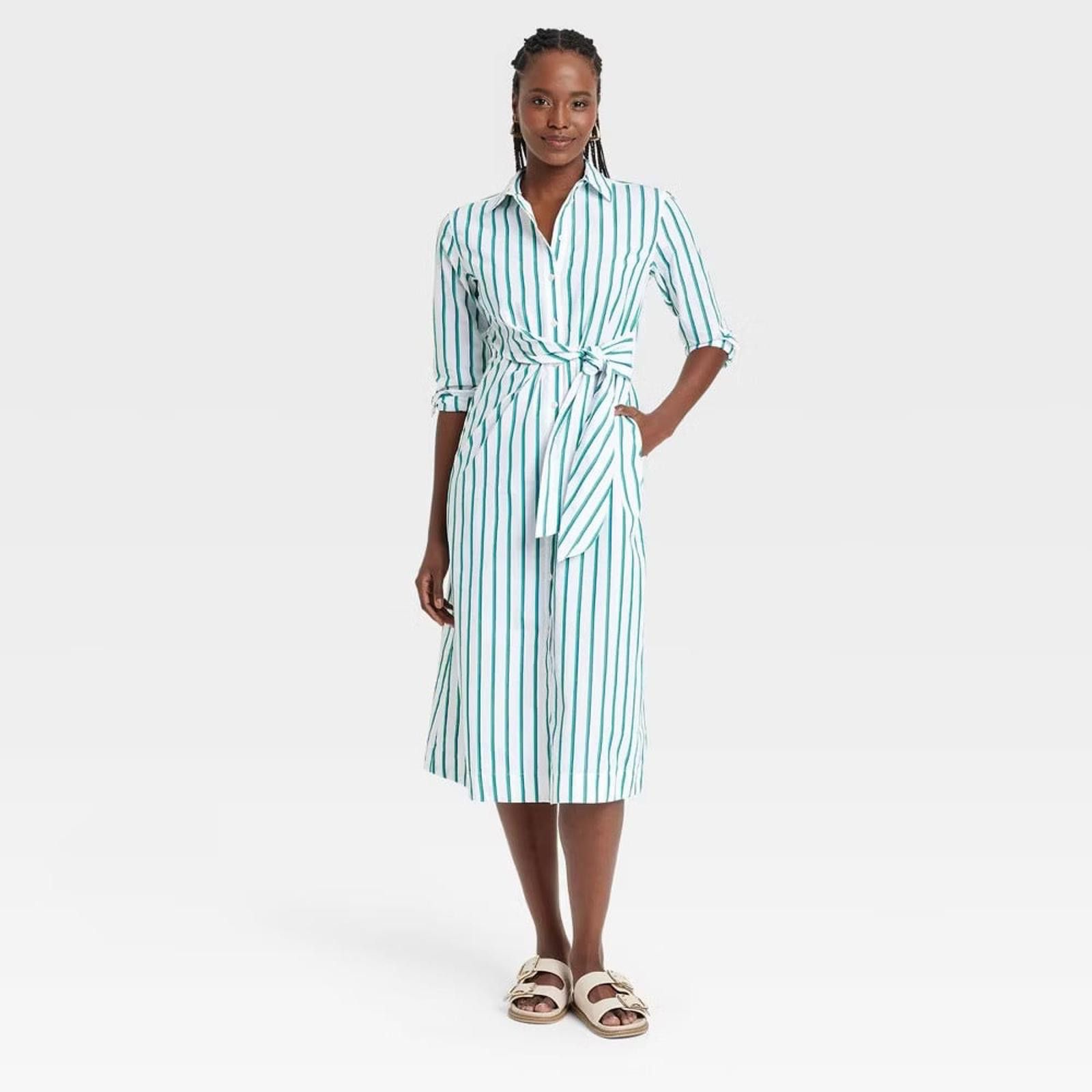 Other Universal Thread Striped Shirt Dress XXL NWT Size XXL / US 16-18 / IT 52-54 - 1 Thumbnail