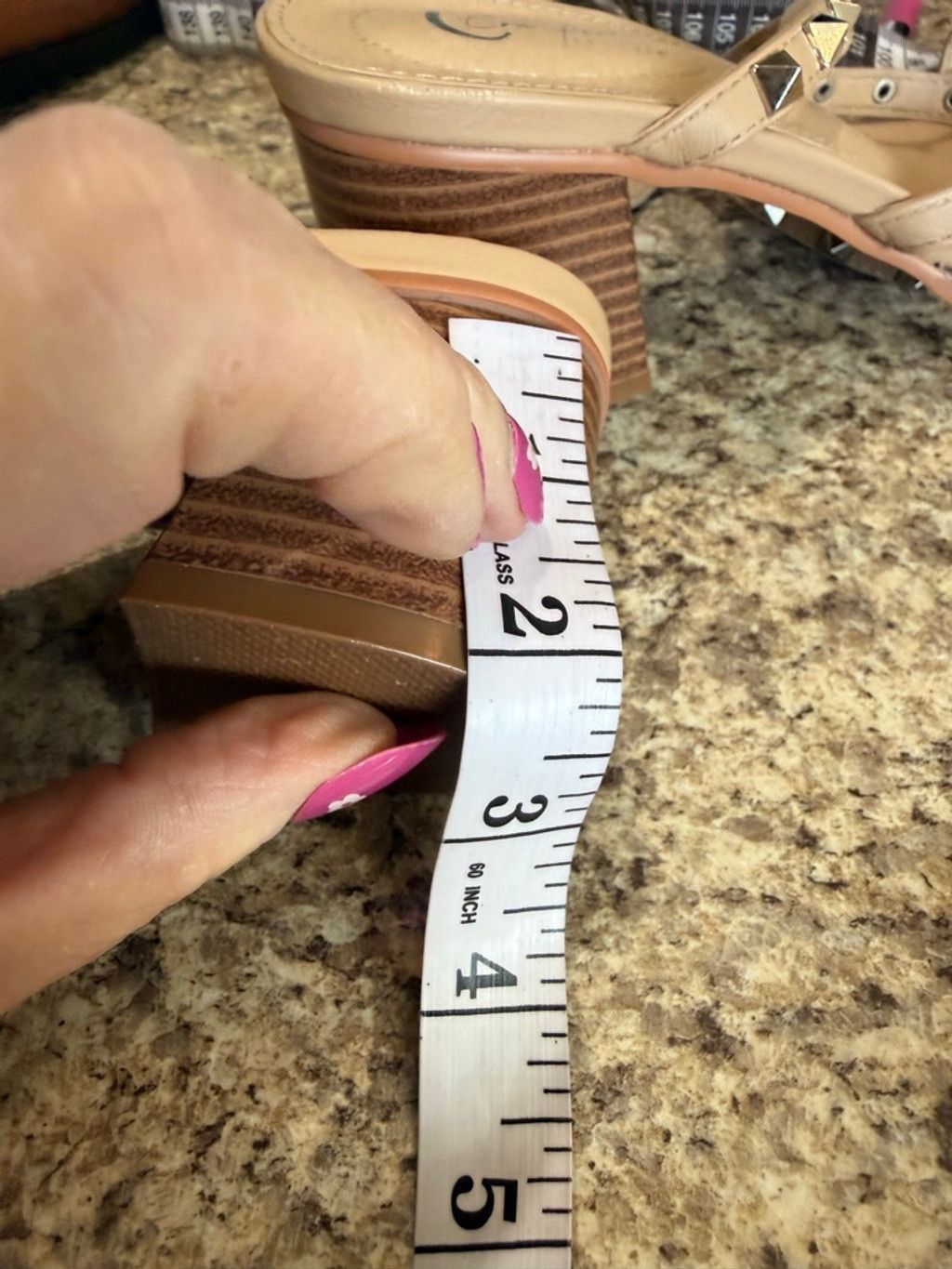 Comfort Colors Women's Comfort Beige Studded Block Heel Sandals Size 8 Size US 8 / IT 38 - 9 Thumbnail