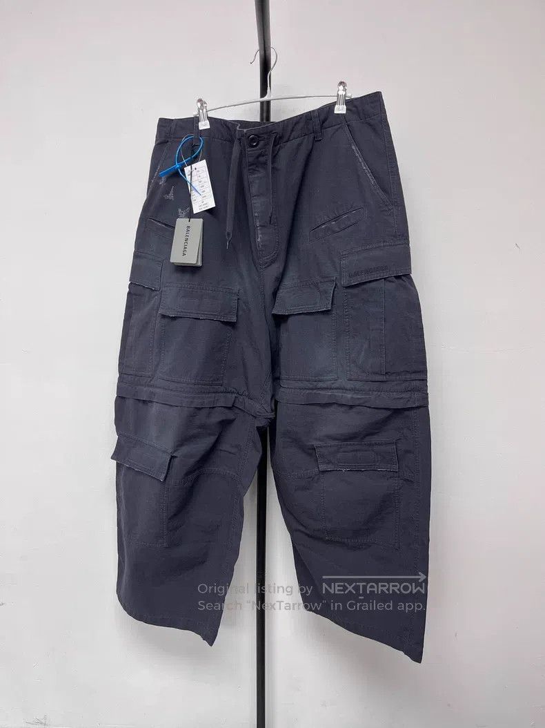 Balenciaga Balenciaga size S Washed Distressed Mid-Waist Loose Fit El Size US 27 - 1 Thumbnail