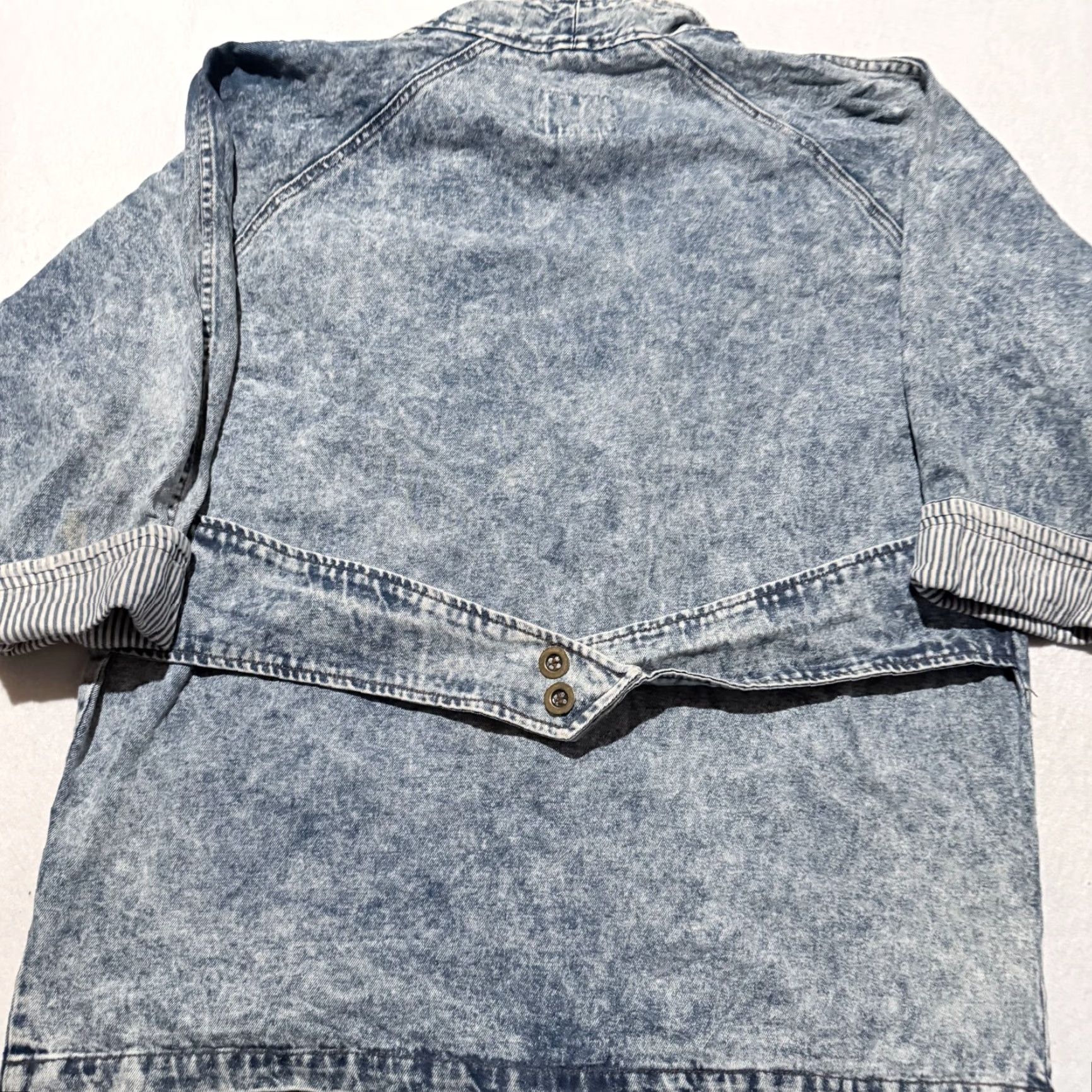 Vintage VINTAGE Stefano Jacket Women Blue Acid Wash Denim Oversized Streetwear 20W Styling - 80s City Classic Mens Womens Girls Size 3XL / US 20-22 - 2 Thumbnail