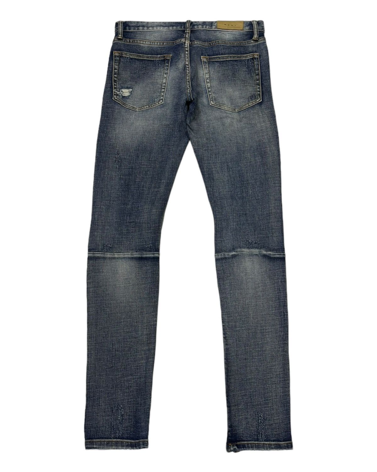 MNML AMIRI Style Biker Pants MNML Distressed Denim Jeans Size US 32 / EU 48 - 8 Thumbnail