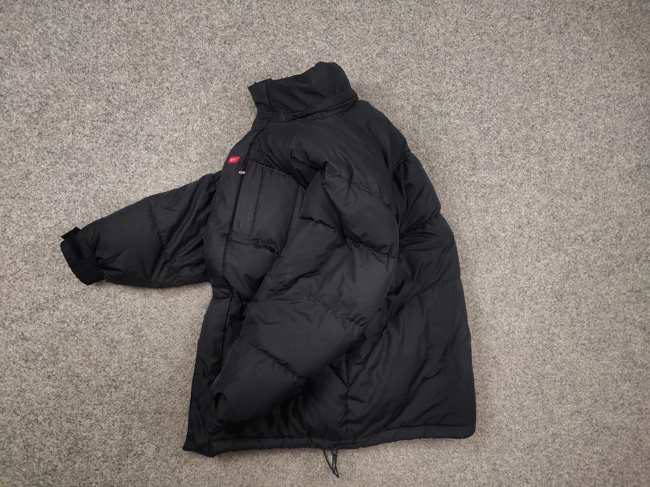 Nike 🔥 Vintage 90s Nike Logo Black puffy quilted Down Jacket Y2K Size US S / EU 44-46 / 1 - 13 Thumbnail