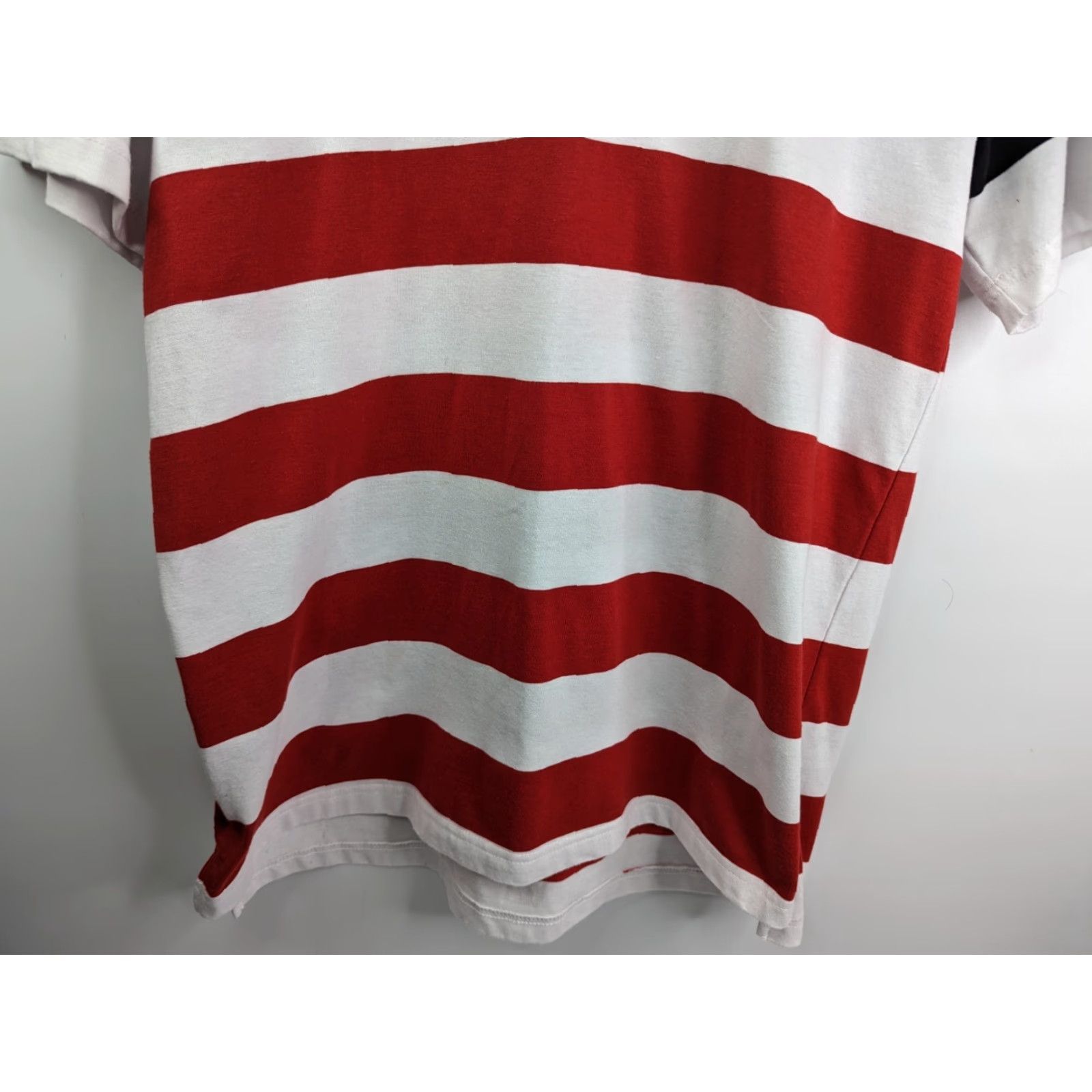 Southpole South Pole Mens Polo Shirt Striped Golf/Rugby - Red Black, XL, Cotton Blend, Button Collar, Short Sleeve, Classic Activewear Size US XL / EU 56 / 4 - 3 Thumbnail