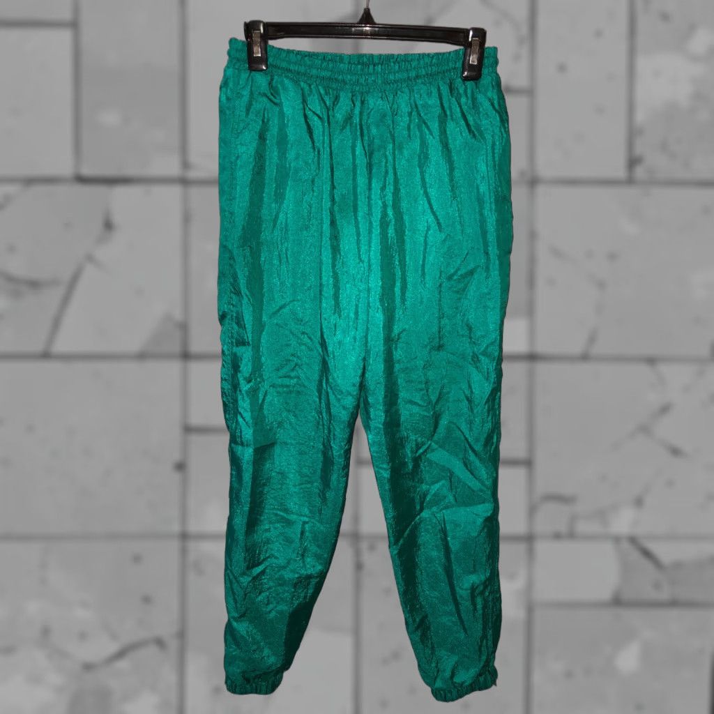 Altea VINTAGE EVR Womens Pants Jogging Nylon Mid Rise Size Small Petite Greenathletic,Comfort Size 28" / US 6 / IT 42 - 1 Thumbnail