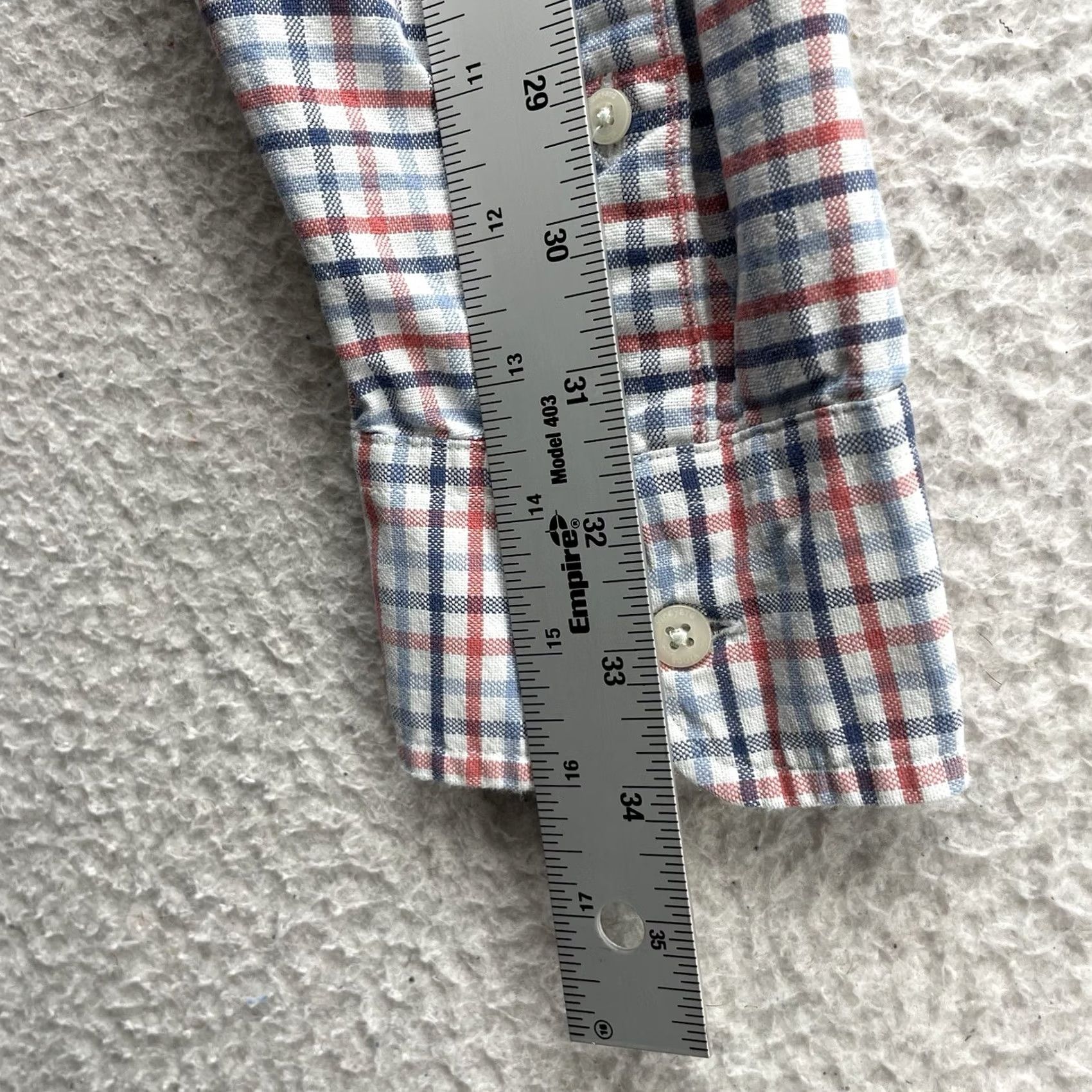 Vineyard Vines Vineyard Vines Murray Shirt Mens XL Slim Fit Blue Orange Tattersall Plaid Button-Up, Multicolor, Classic Preppy, Men Size US XL / EU 56 / 4 - 6 Thumbnail