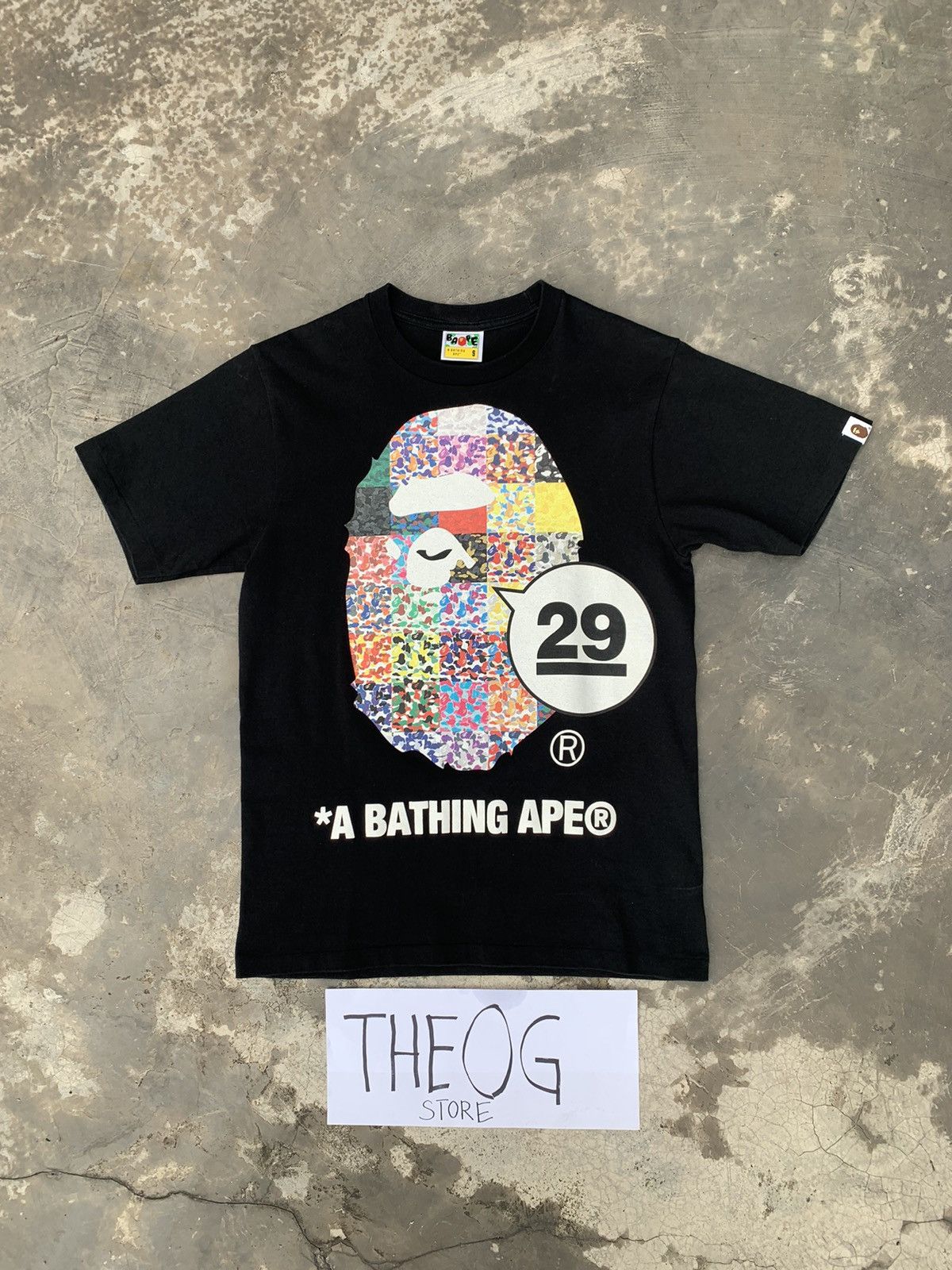 image of Bape 29Th Anniversary Tee in Black, Men's (Size Small)