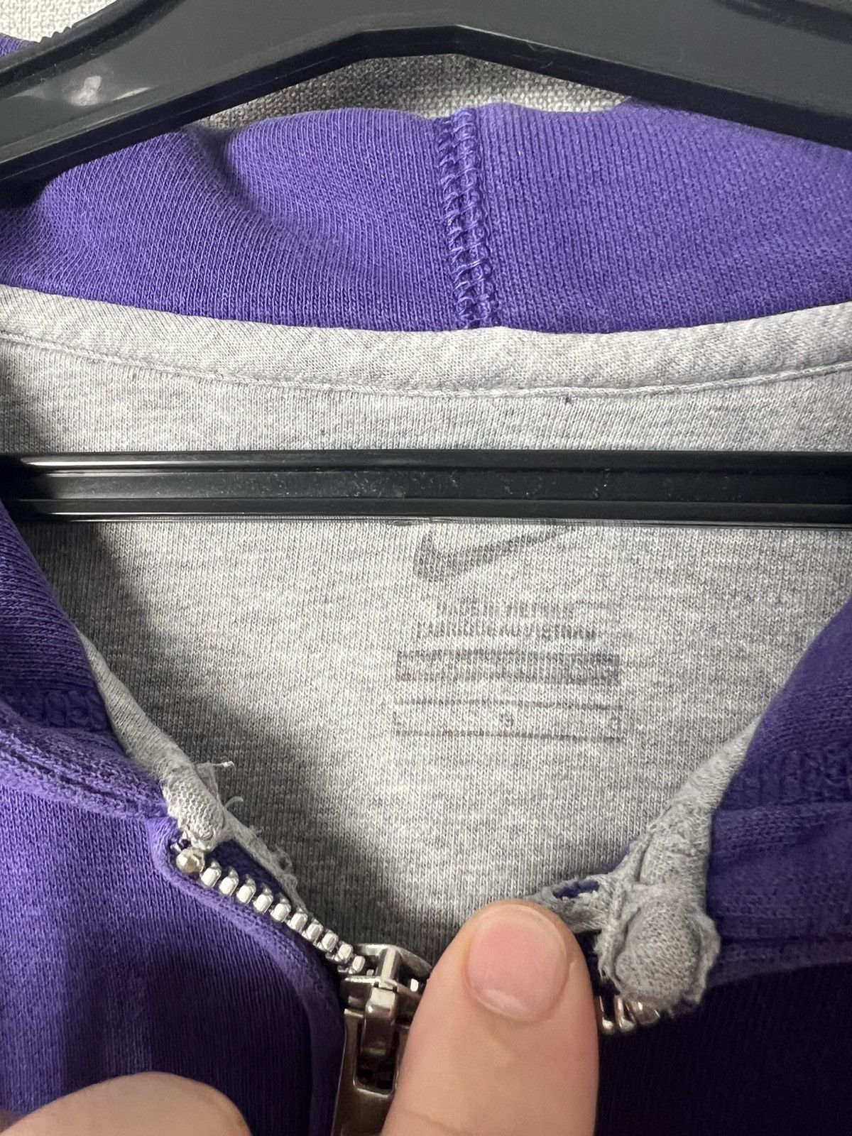 Nike × Vintage Vintage Nike Washington Embroidered Big logo Full Zip Hoodie Size US L / EU 52-54 / 3 - 19 Thumbnail