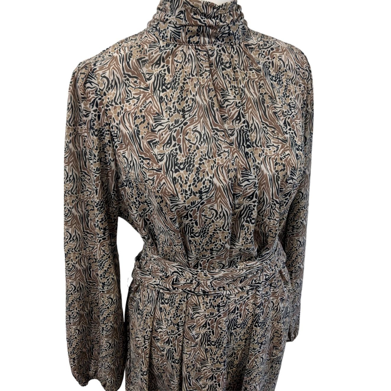 Other AWARE by Vero Moda Josephine Printed Mock Neck Dress Small Size S / US 4 / IT 40 - 7 Thumbnail