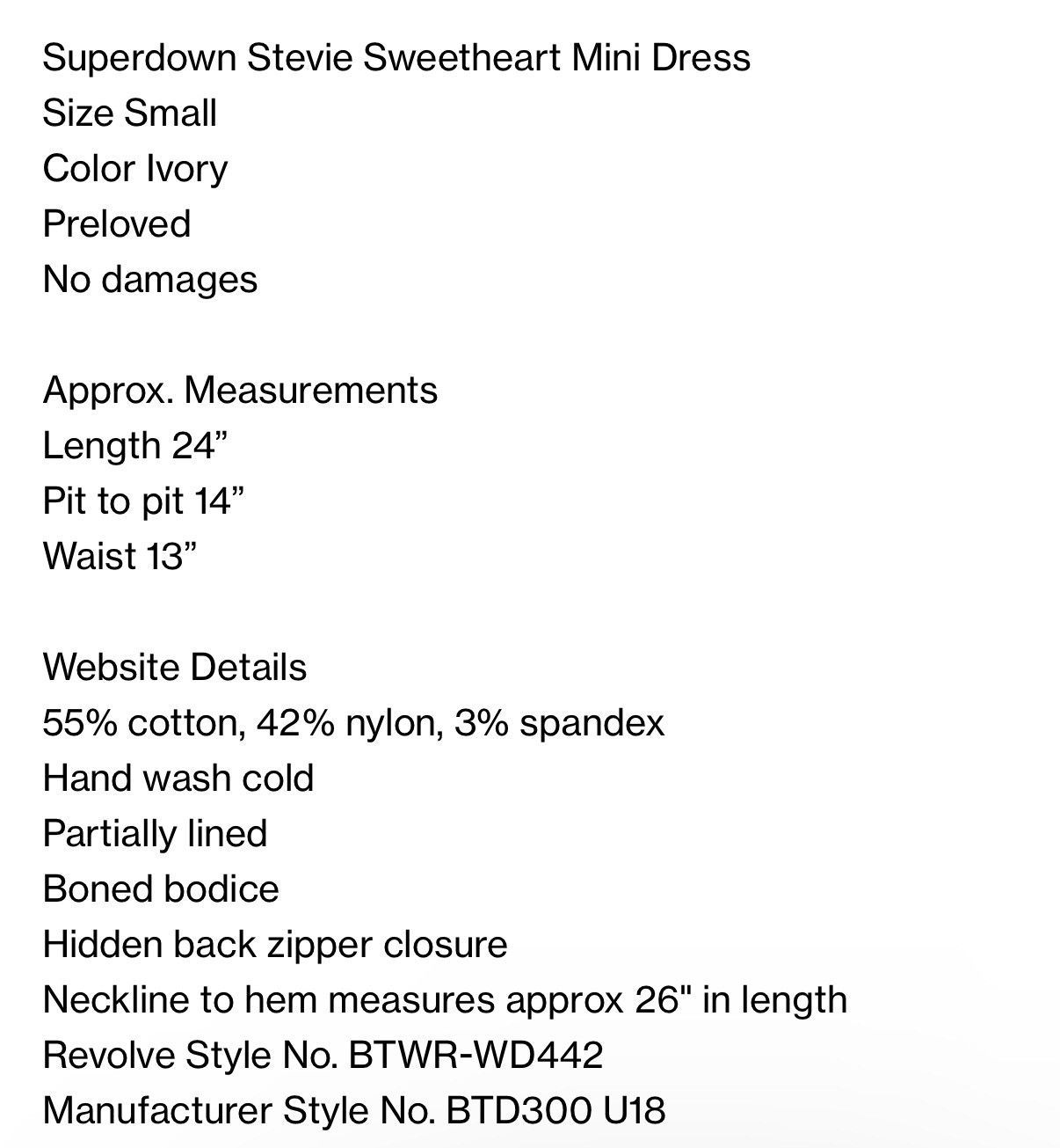 superdown Superdown Stevie Sweetheart Mini Dress Size Small Size S / US 4 / IT 40 - 4 Thumbnail