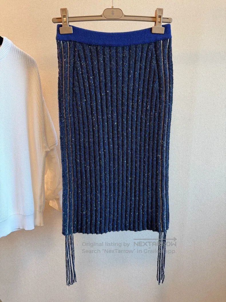 The Row The Row Full Cashmere Knitted Skirt Size 22" - 1 Thumbnail