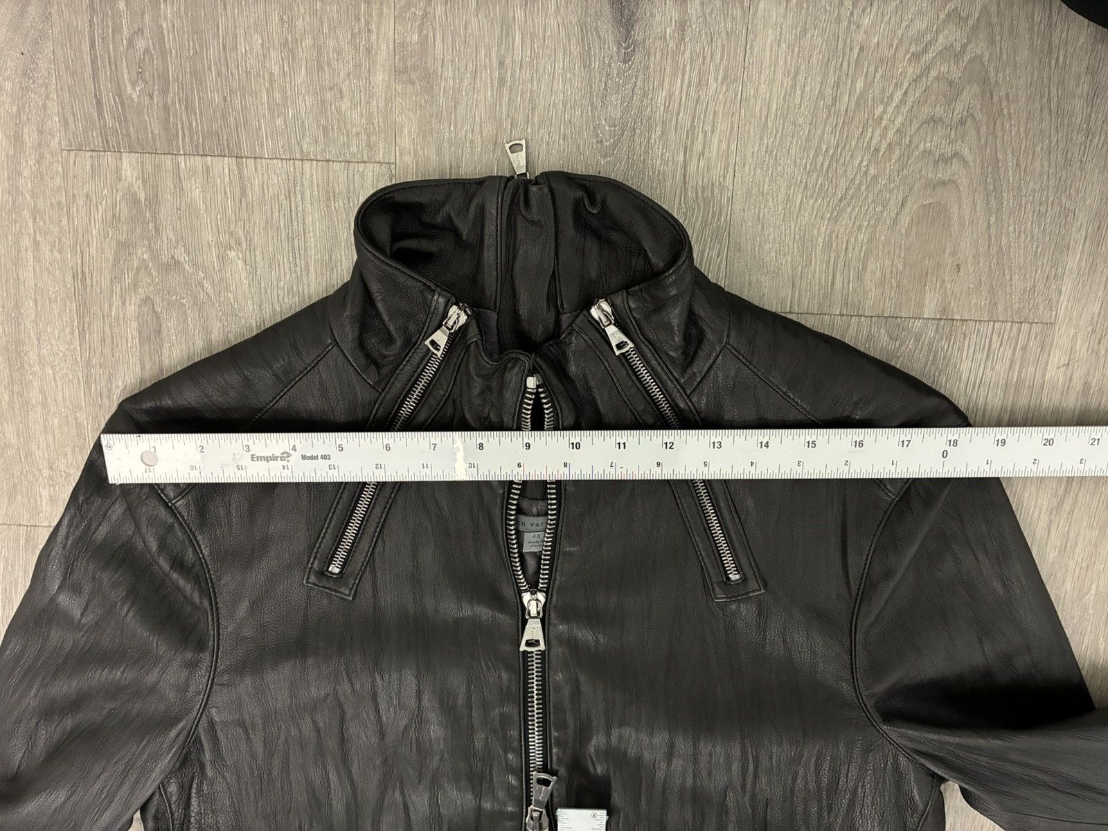 John Varvatos Leather Coat Jacket EU 48 USA 38 Size US M / EU 48-50 / 2 - 13 Thumbnail