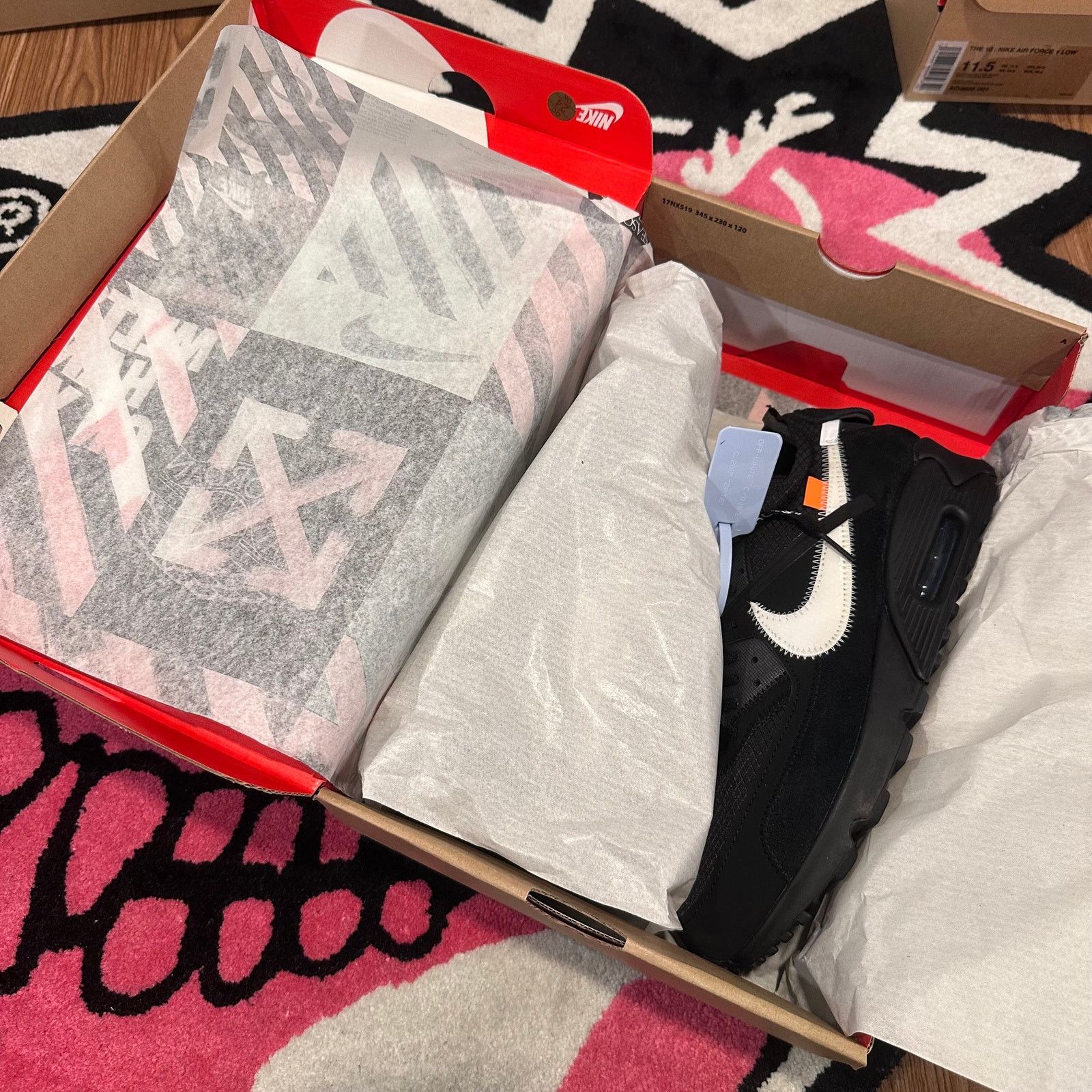 Off-White Nike Air Max 90 Off-White “Black” - Size 10 - Brand New Size US 10 / EU 43 - 5 Thumbnail