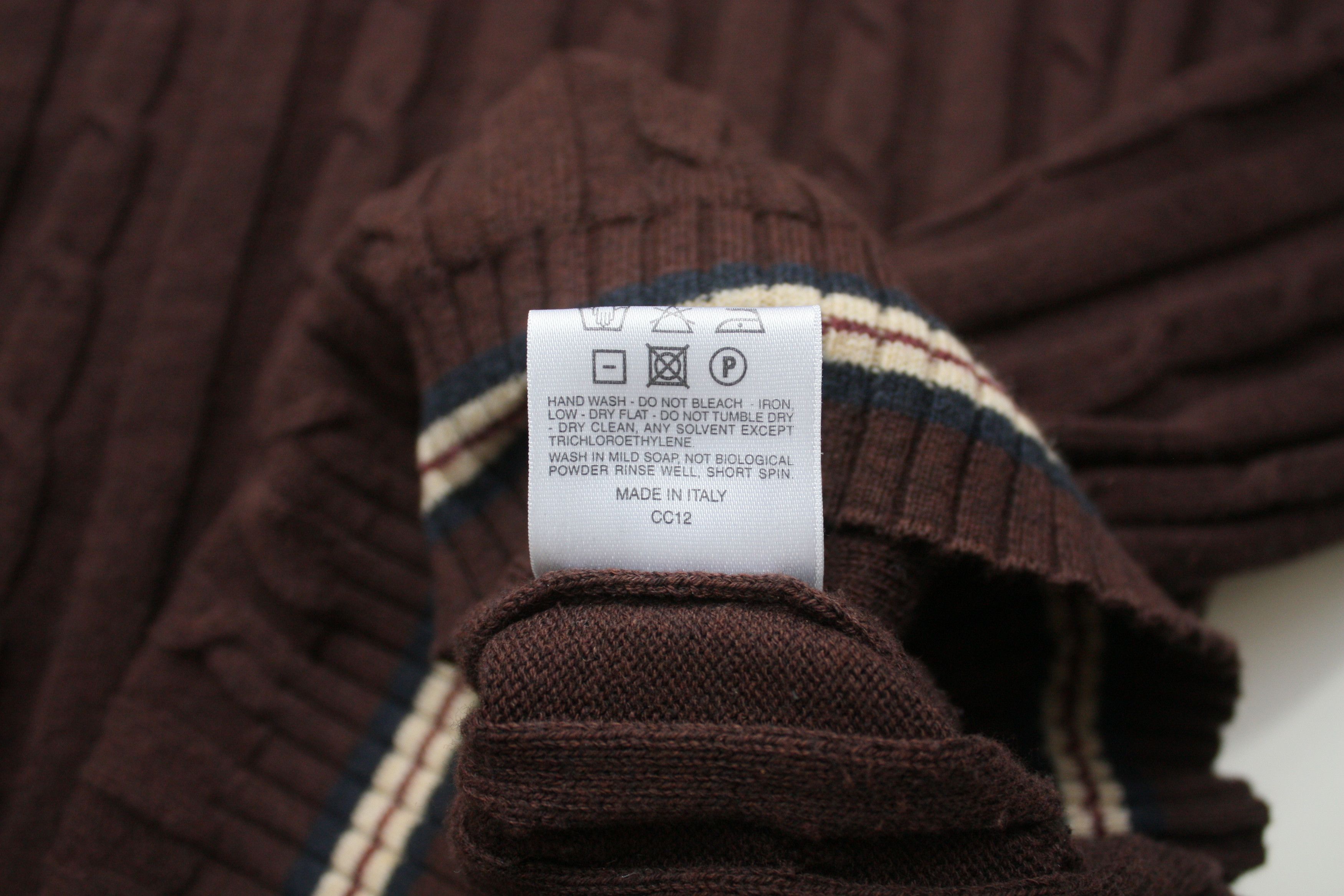 Burberry Burberry Brown Knitted V-Neck Sweater Men's Large Size US L / EU 52-54 / 3 - 7 Thumbnail