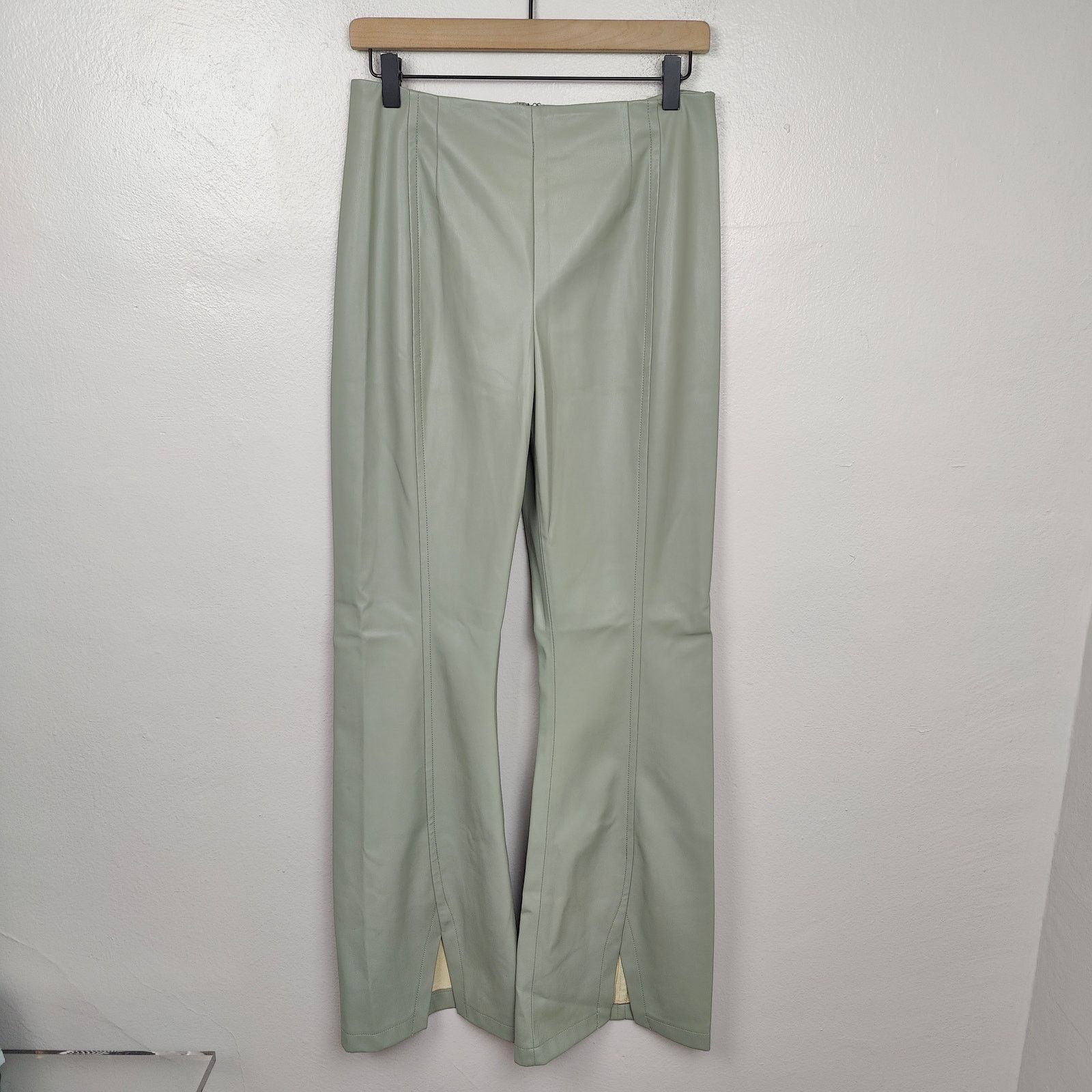 Free People Free People We The Free Real Deal Slit Vegan Leather Pants Size 28" / US 6 / IT 42 - 1 Thumbnail