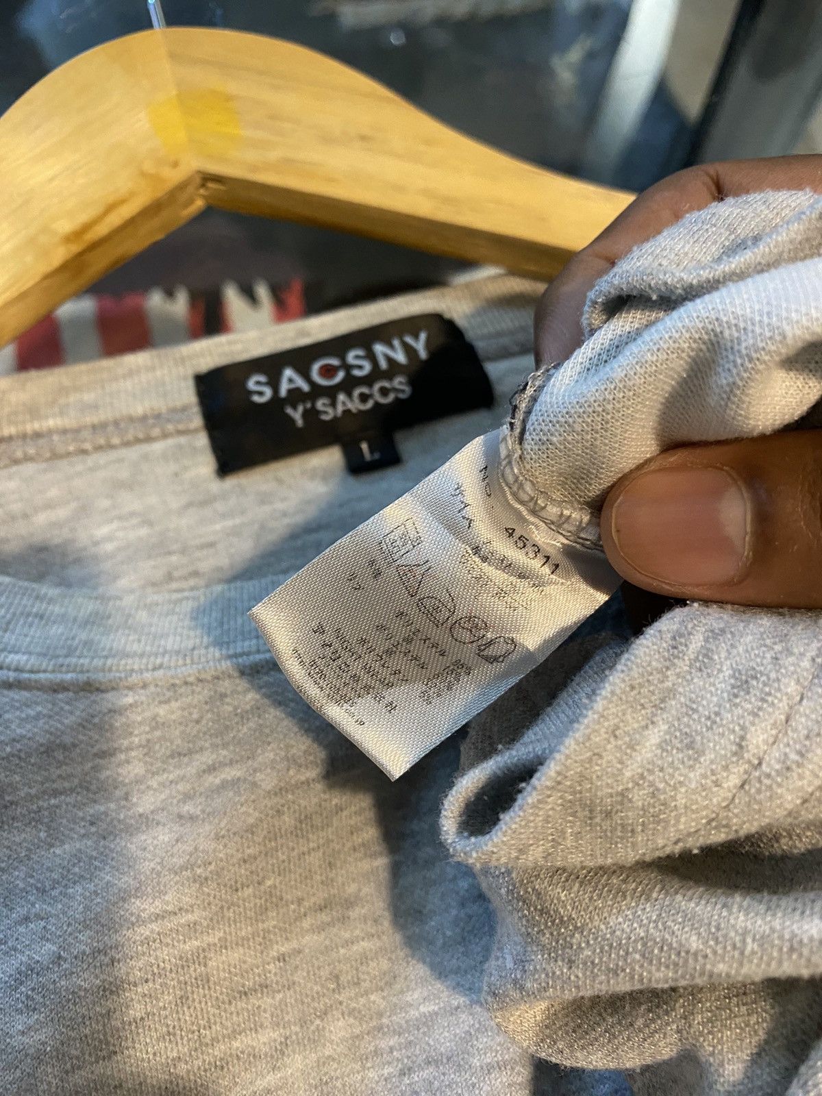 Yohji Yamamoto Sacsny y'saccs by yohji yamamoto sweatshirt Size US L / EU 52-54 / 3 - 7 Thumbnail
