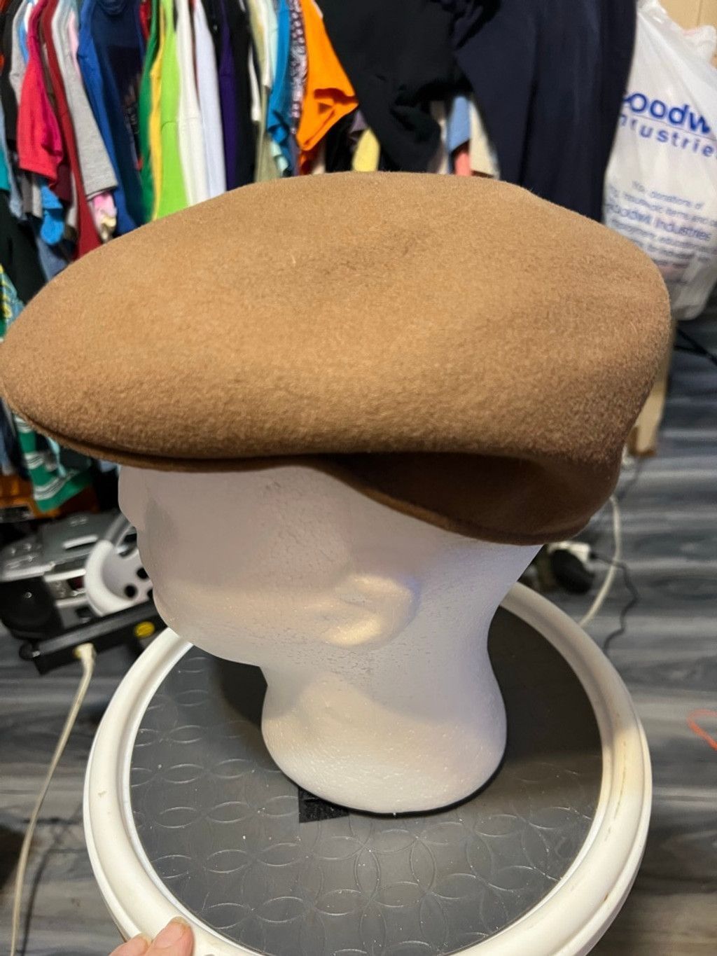 Black Scale Unisex Scala Flat Cap Tan/Brown One Size Size ONE SIZE - 2 Thumbnail