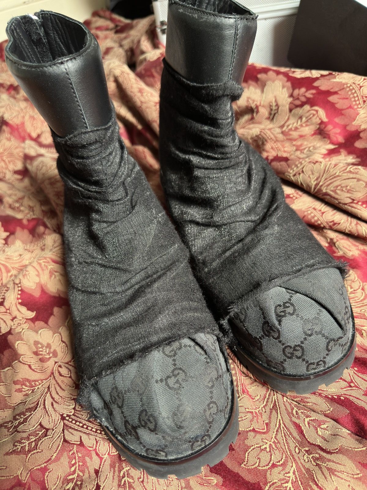 424 424 Gucci Marathon boots 1 of 1 custom sz47 Tom Ford era Size US 13 / EU 46 - 14 Thumbnail