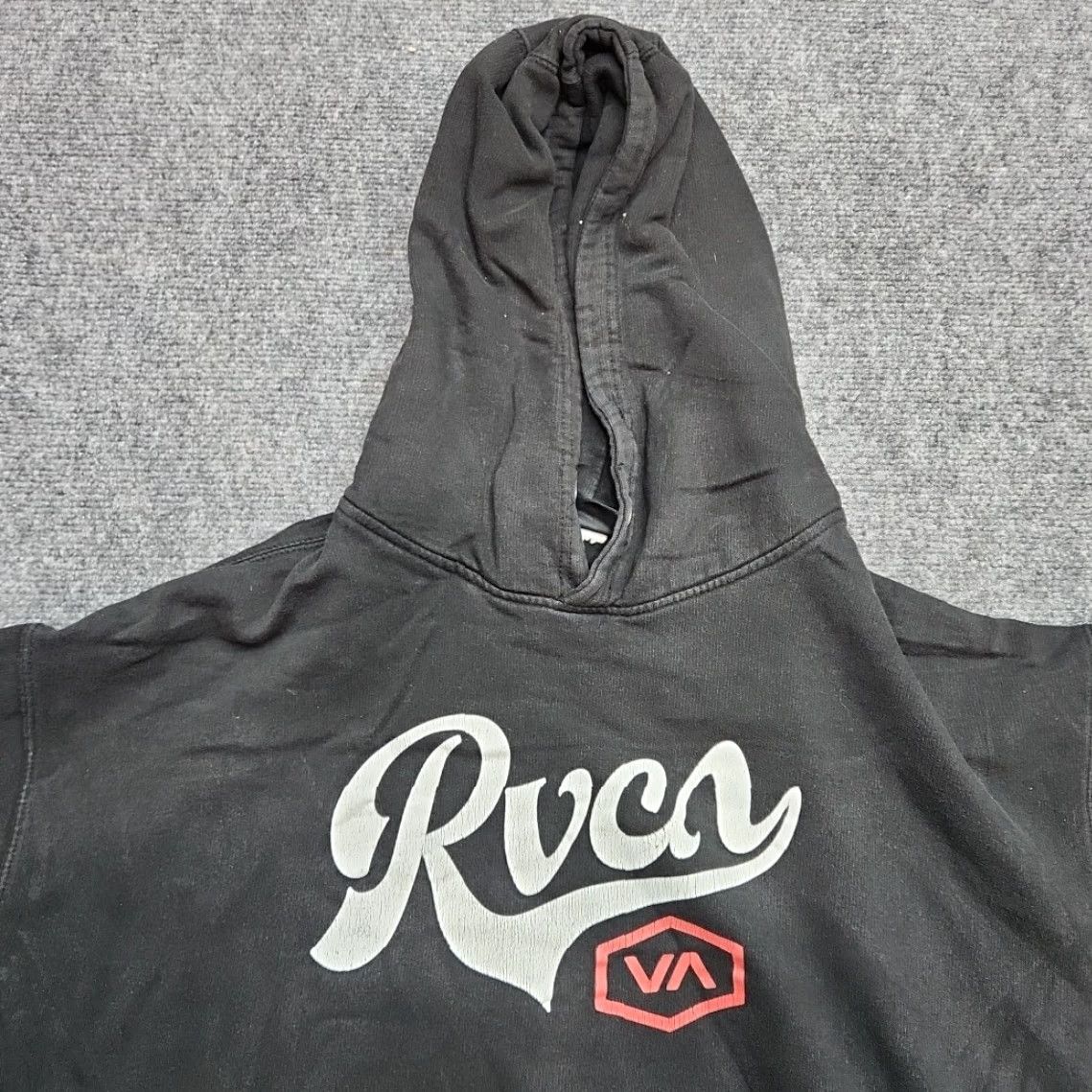 RVCA RVCA Hoodie Men 2XL Black Pullover White Red Graphic Logo Sweatshirt Size US XXL / EU 58 / 5 - 7 Thumbnail