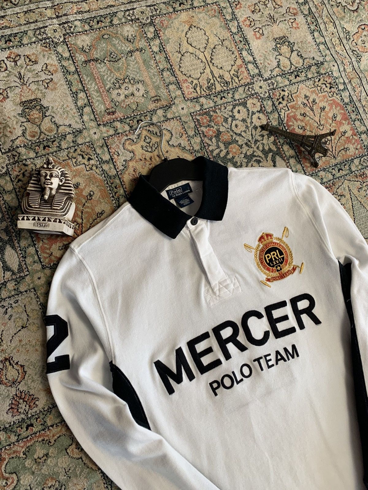 Polo Ralph Lauren × Ralph Lauren × Vintage Vintage Polo Ralph Lauren Mercer polo Rugby Long sleeve Size US S / EU 44-46 / 1 - 4 Thumbnail