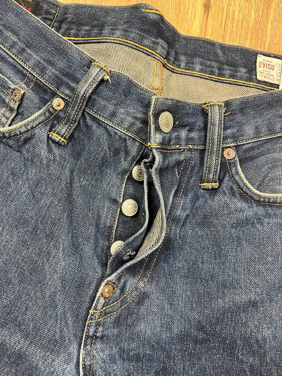 Evisu 00’s EVISU WHITE SEAGULL DAICOCK BAGGY DENIM JEANS RARE Y2K Size US 32 / EU 48 - 7 Thumbnail