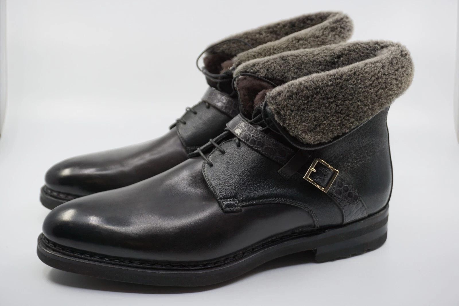 Santoni NEW Santoni Goodyear Fur Boots EU 42.5 UK 8.5 US 9.5 Size US 9.5 / EU 42-43 - 5 Thumbnail