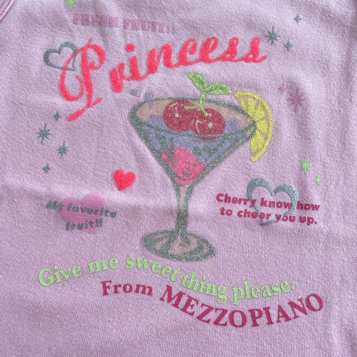 Japanese Brand Mezzo piano cherry pink tank top Size ONE SIZE - 2 Thumbnail