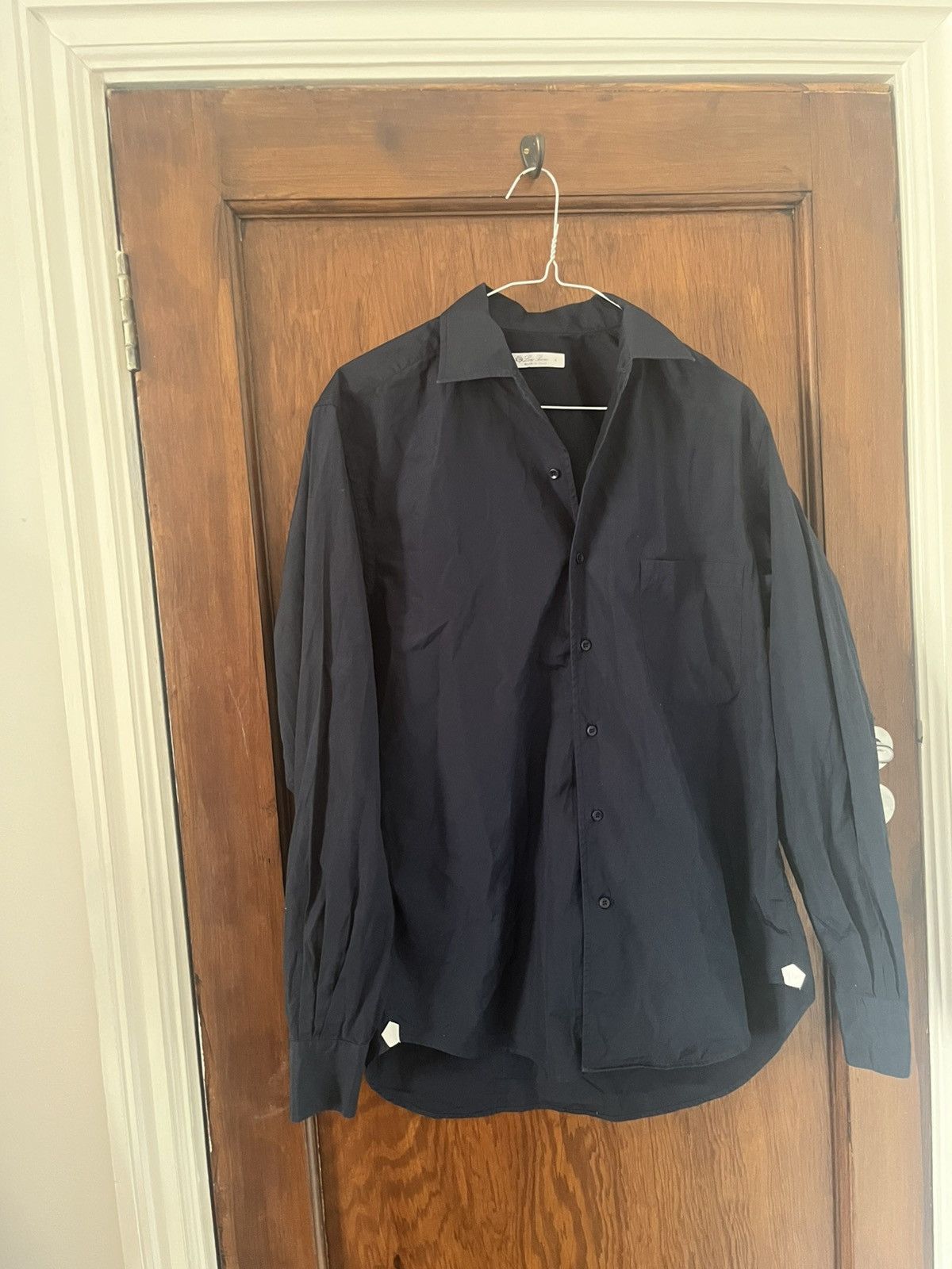 Loro Piana navy cotton shirt size small