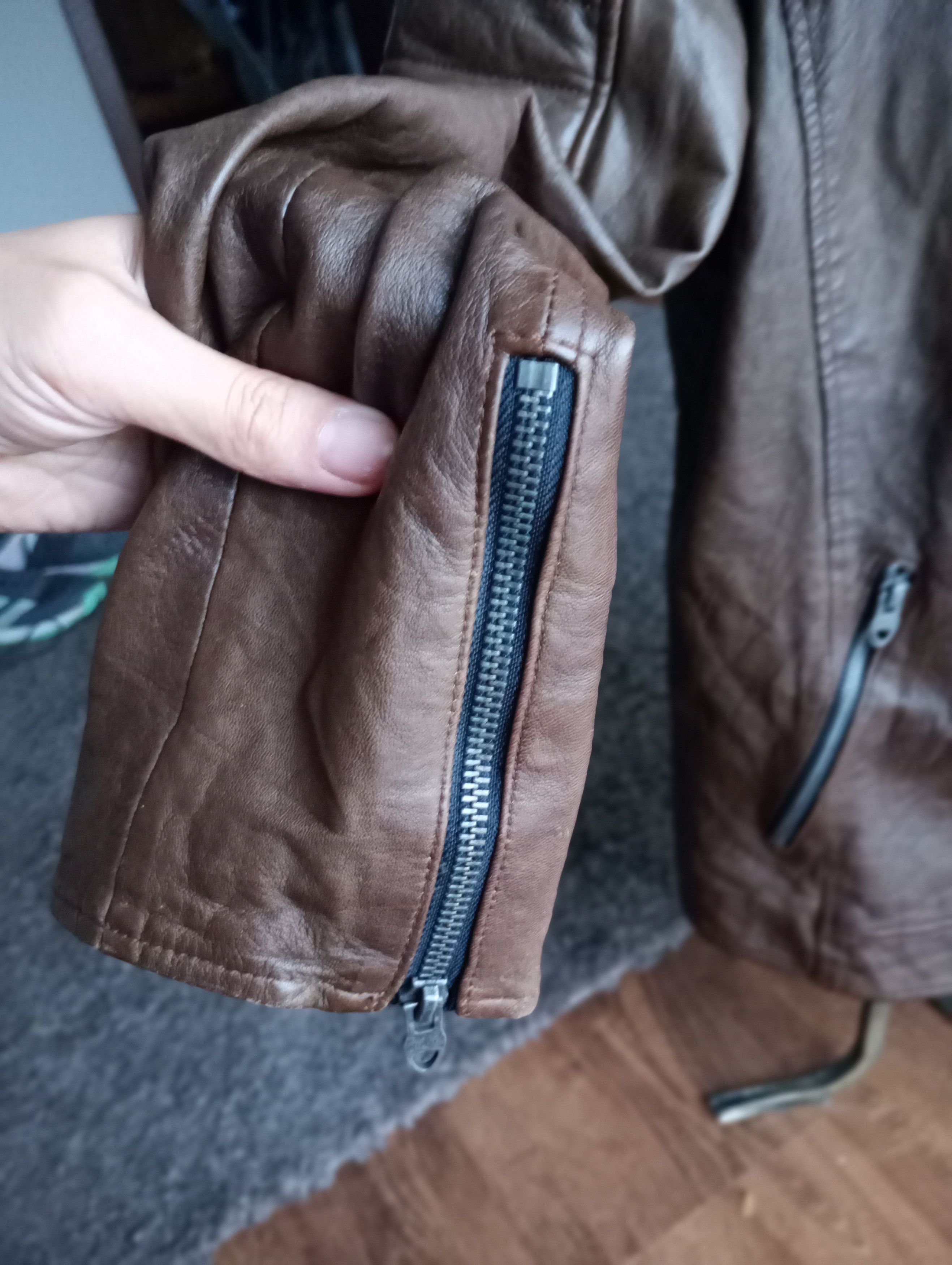 Jack & Jones leather jacket - lambskin L vintage Jack & Jones Size US L / EU 52-54 / 3 - 5 Thumbnail
